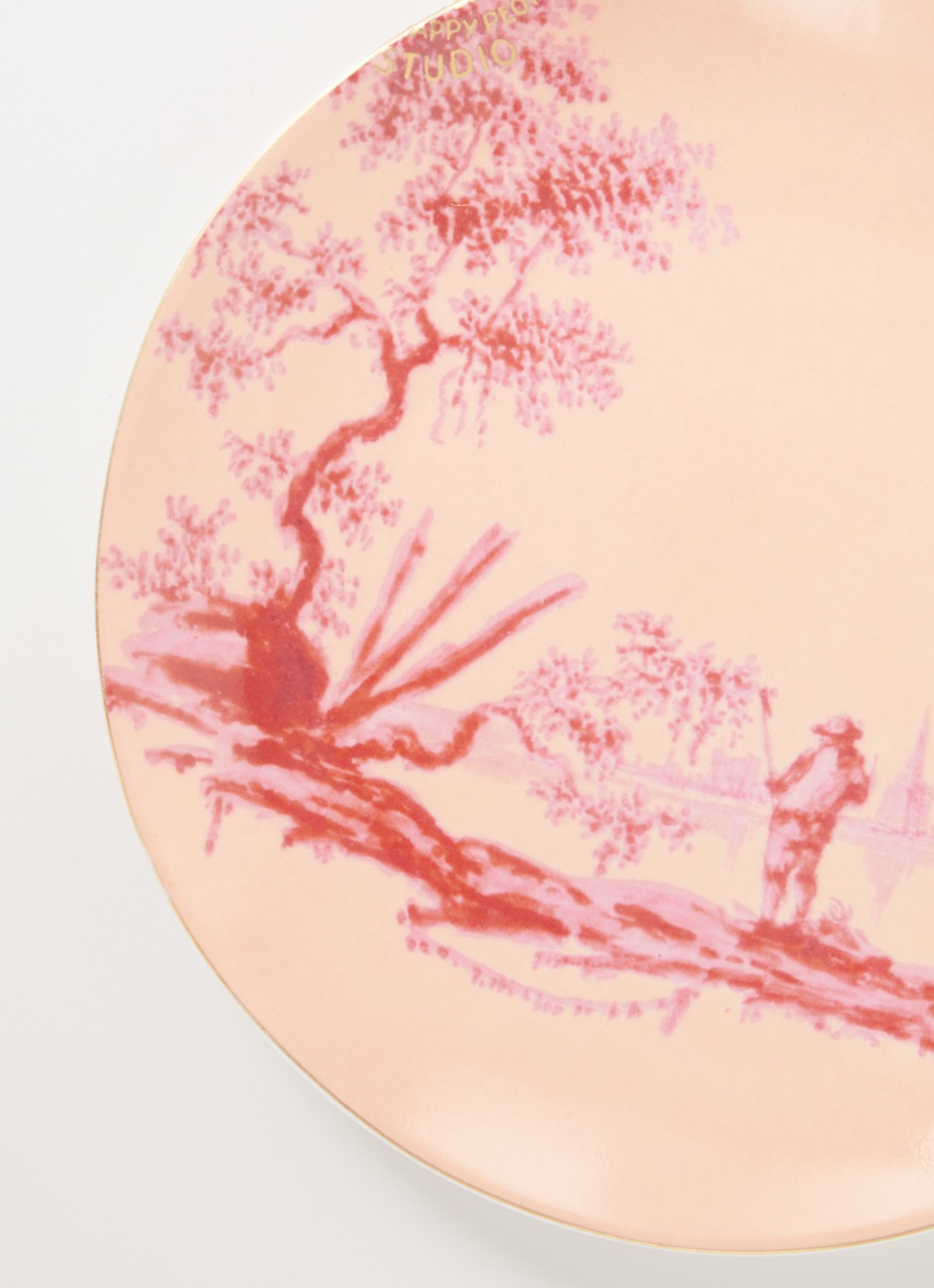 Pip Studio Heritage Painted ontbijtbord 18 cm - detail 3 lichtroze