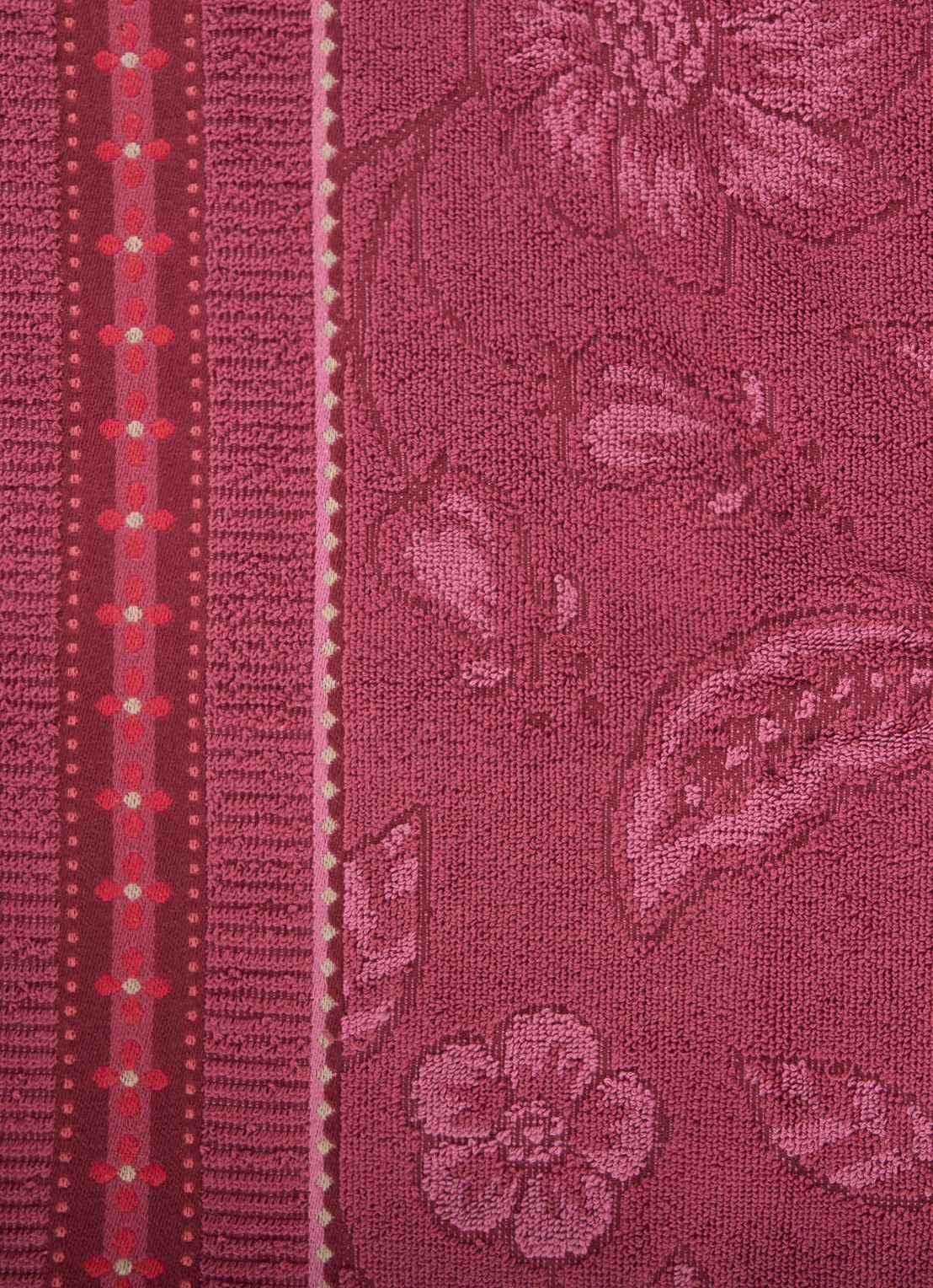 Pip Studio Jasmin gastendoek van katoen - 500 gr/m2 - 30 x 50 cm - detail donkerroze