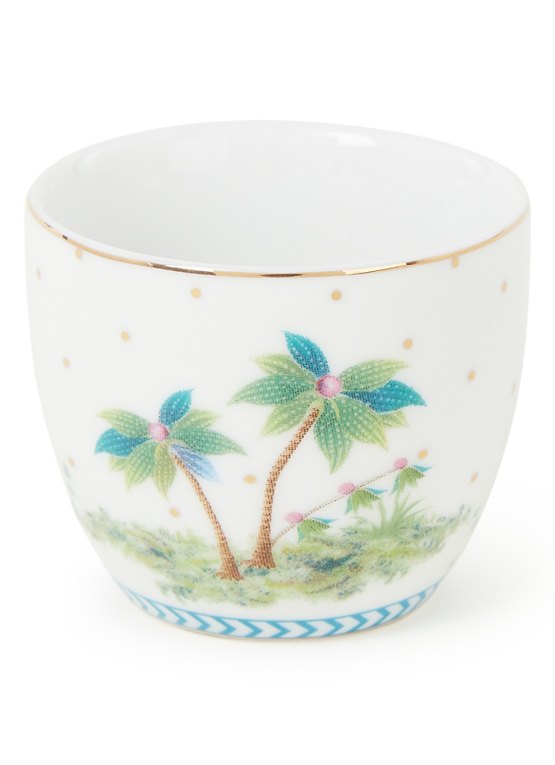 Pip Studio Jolie eierdop 4,5 cm - voorkant wit
