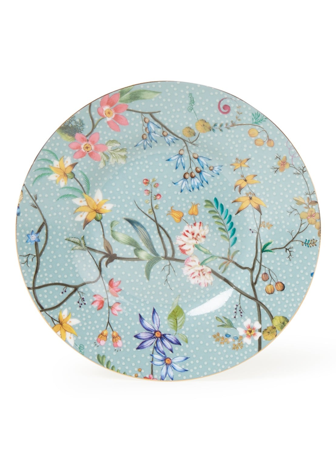 Pip Studio Jolie gebaksbordje 12 cm - voorkant 2 zeegroen