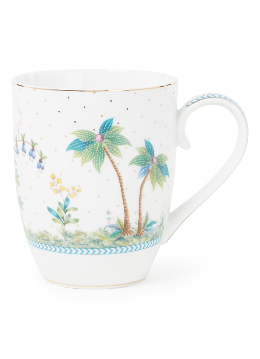 Pip Studio Jolie L mok 35 cl - voorkant 2 wit