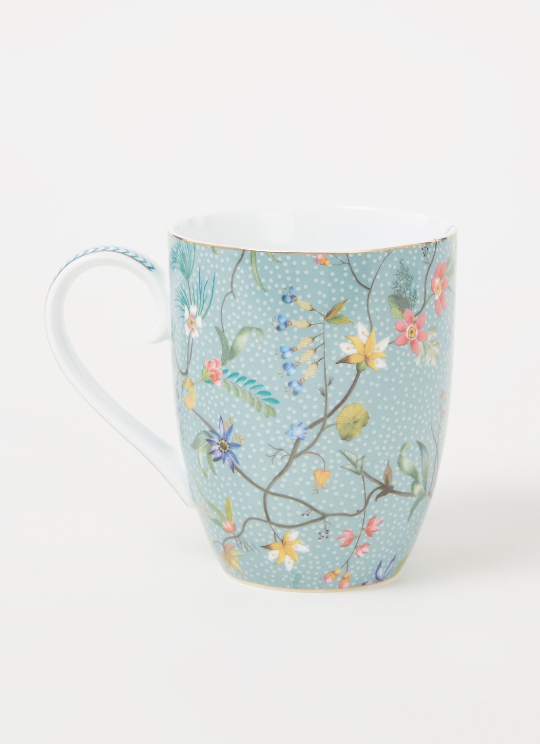 Pip Studio Jolie L mok 35 cl - voorkant 3 zeegroen