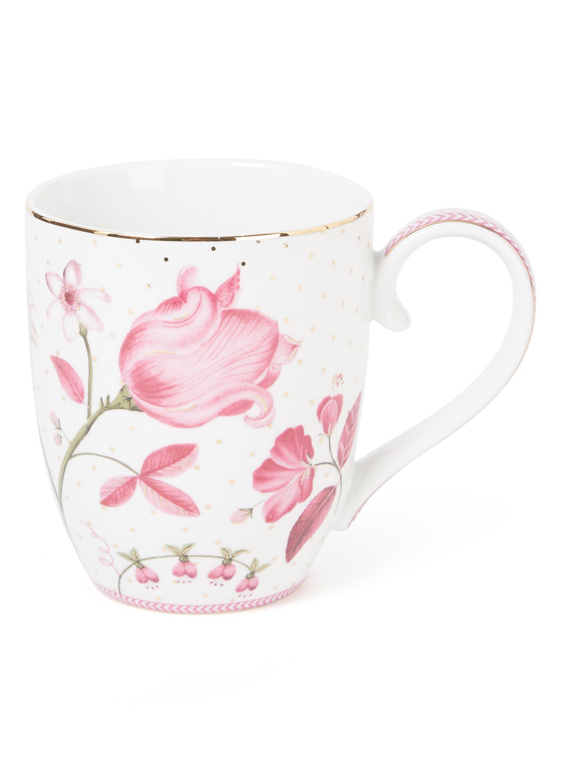 Pip Studio Jolie mok 35 cl - voorkant roze