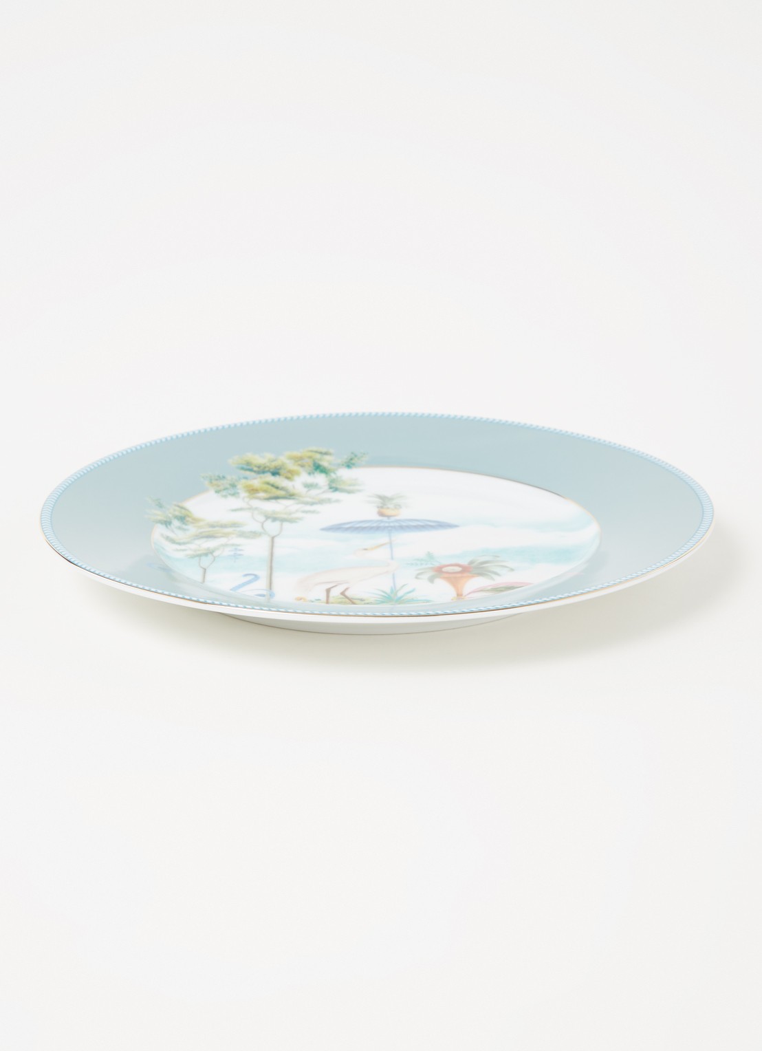 Pip Studio Jolie ontbijtbord 21 cm - voorkant 3 zeegroen