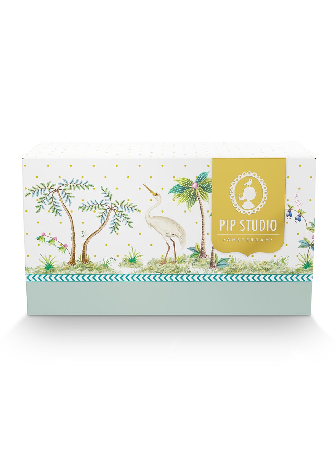 Pip Studio Jolie S espressokopje 14,5 cl set van 2 - detail 2 zeegroen