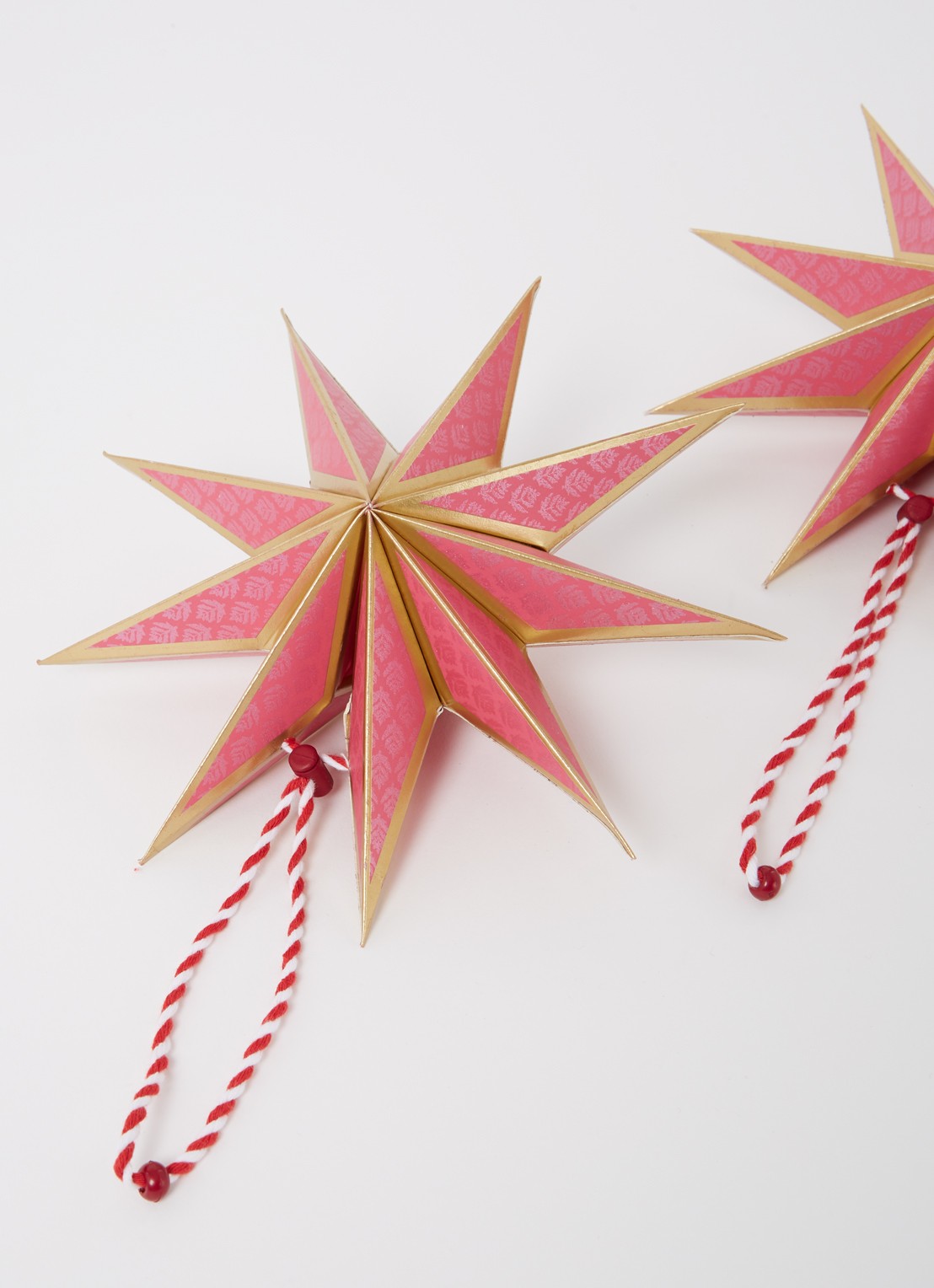 Pip Studio Jouw cadeau: Christmas Star kerstster set van 4 - detail roze