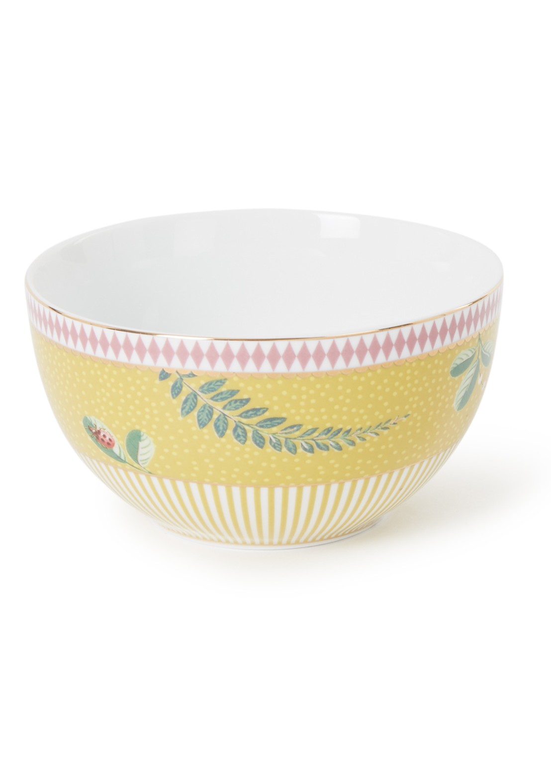 Pip Studio La Majorelle kom 12 cm  - voorkant okergeel
