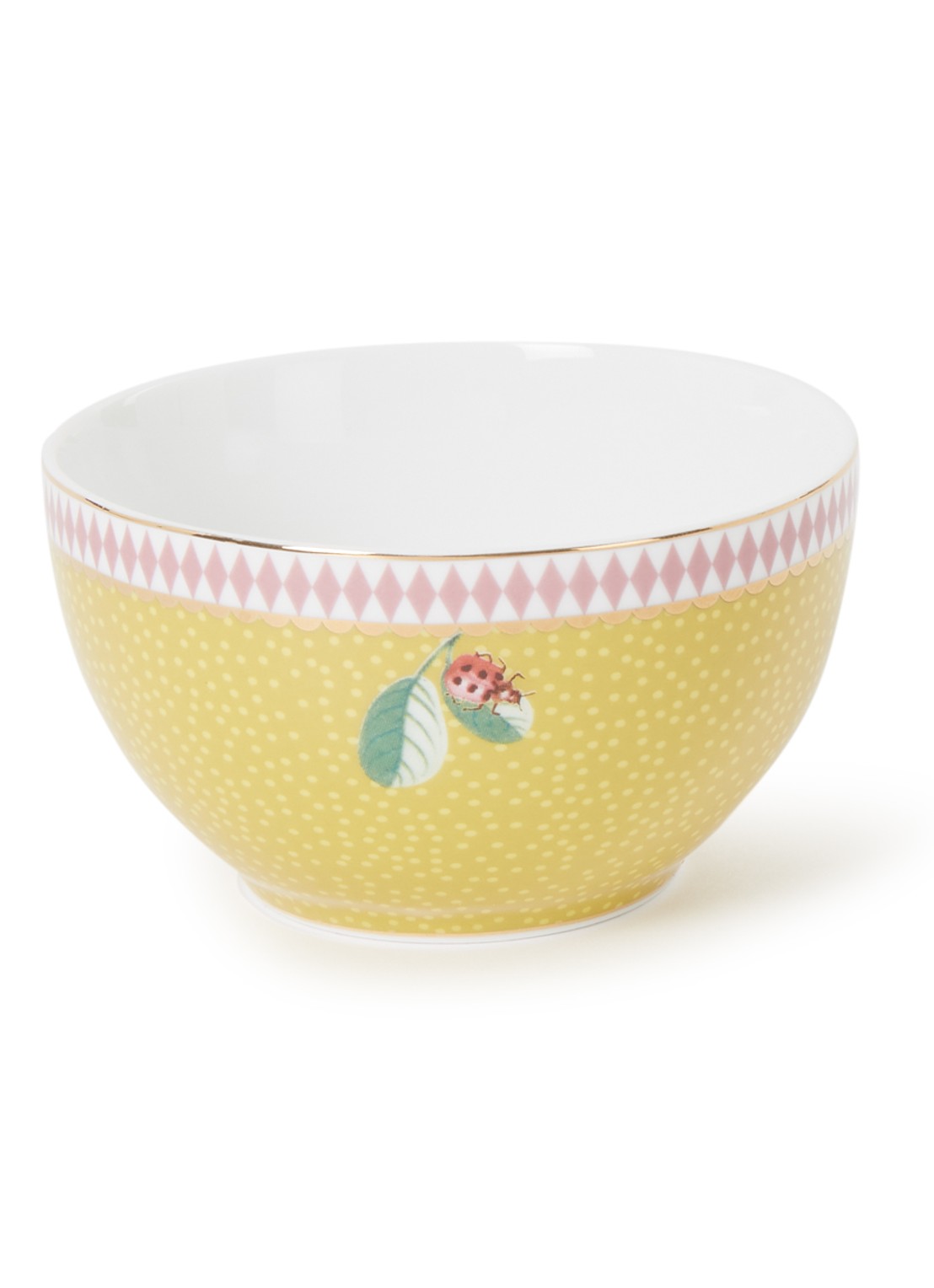 Pip Studio La Majorelle kom 9,5 cm  - voorkant okergeel