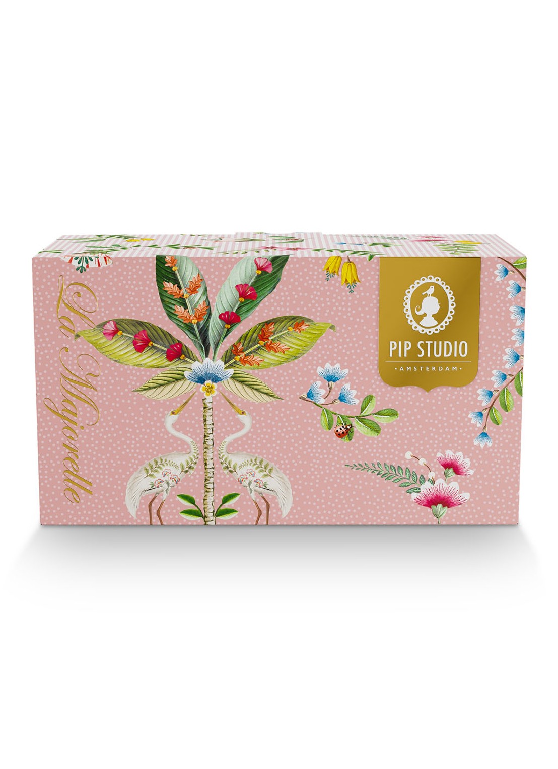 Pip Studio La Majorelle mok 35 cl set van 2 - detail roze