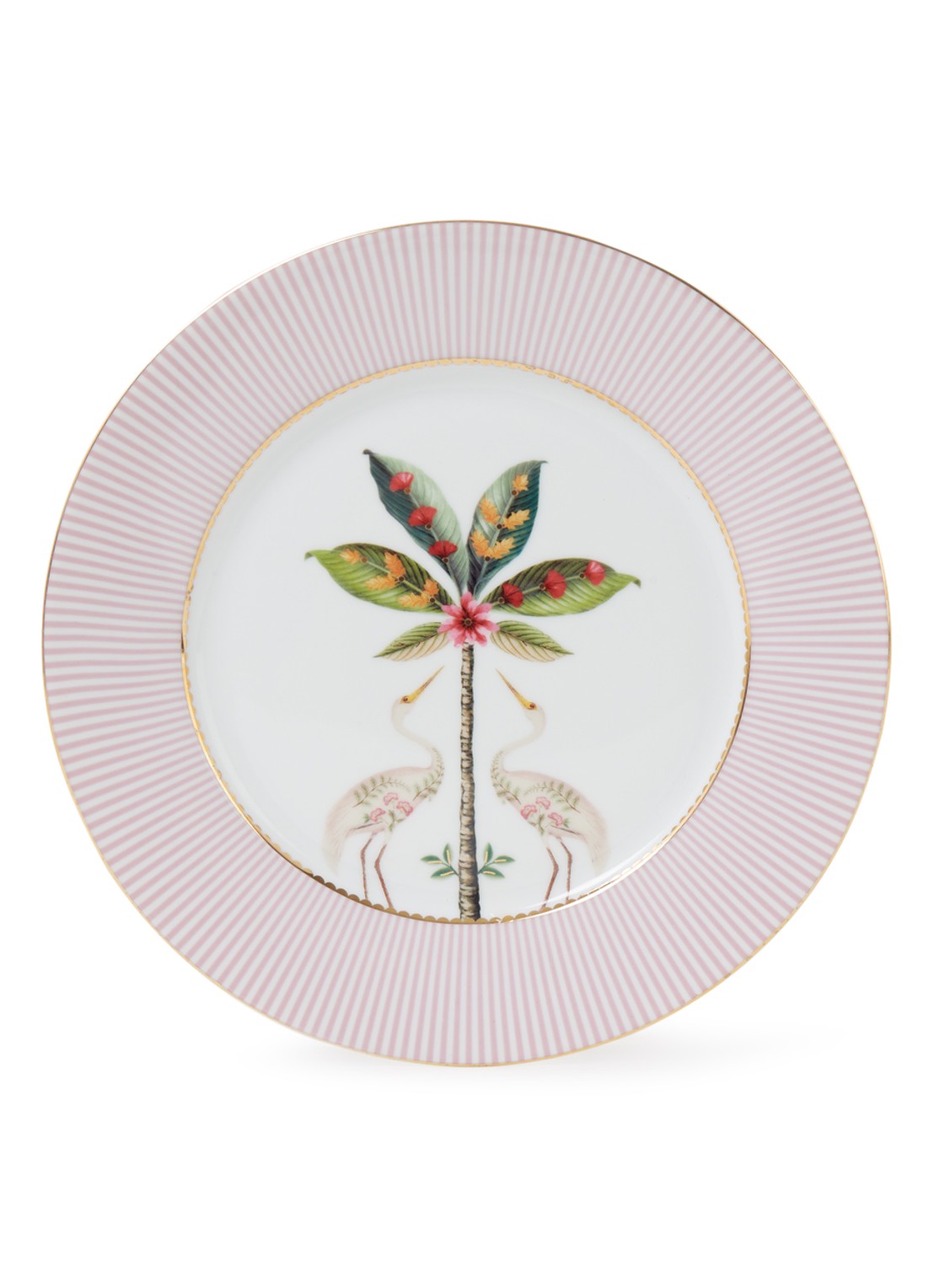 Pip Studio La Majorelle ontbijtbord 21 cm - voorkant 2 lichtroze
