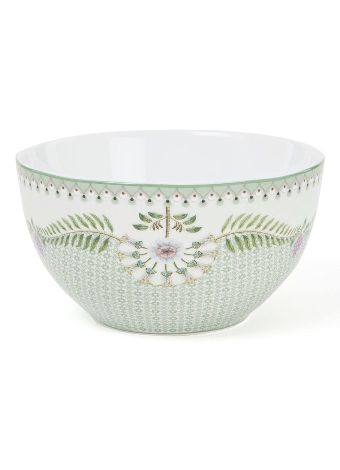 Pip Studio Lily & Lotus kom 15 cm - voorkant donkergroen