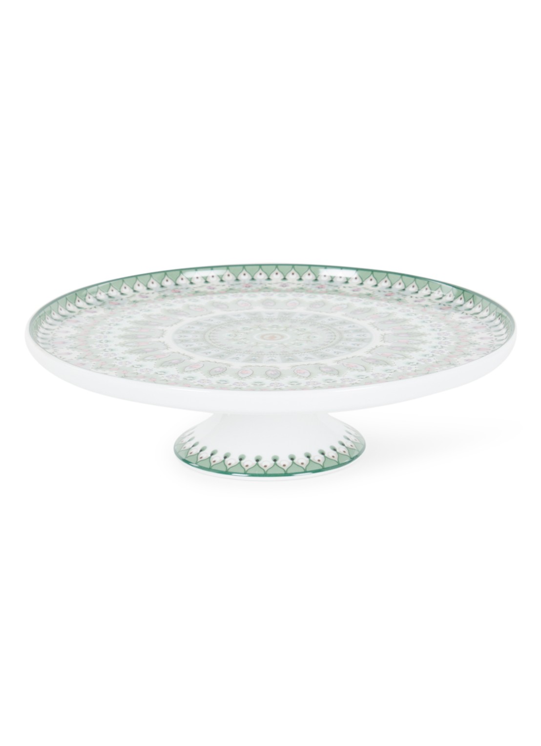 Pip Studio Lily & Lotus Mini taartplateau 21 cm - voorkant 2 lichtgroen