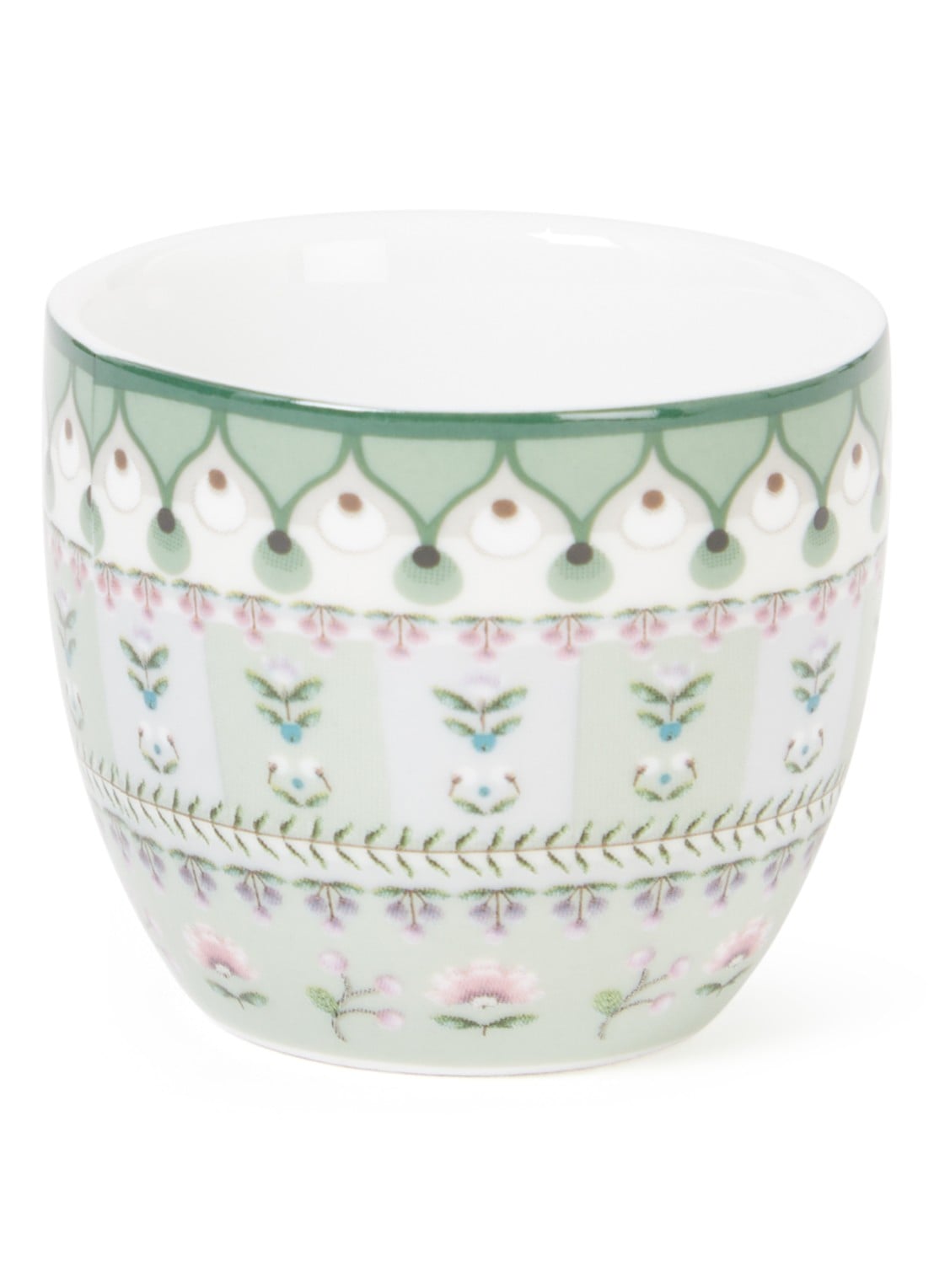 Pip Studio Lily & Lotus Moon Delight eierdop 4 cm - voorkant lichtgroen
