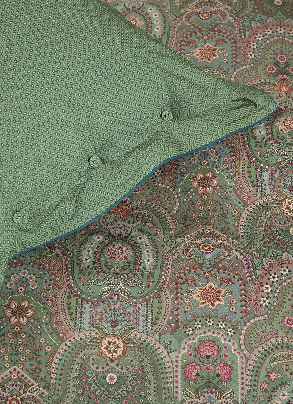 Pip Studio Little Jabali dekbedovertrekset van katoen perkal 200TC – inclusief kussenslopen - detail 6 groen