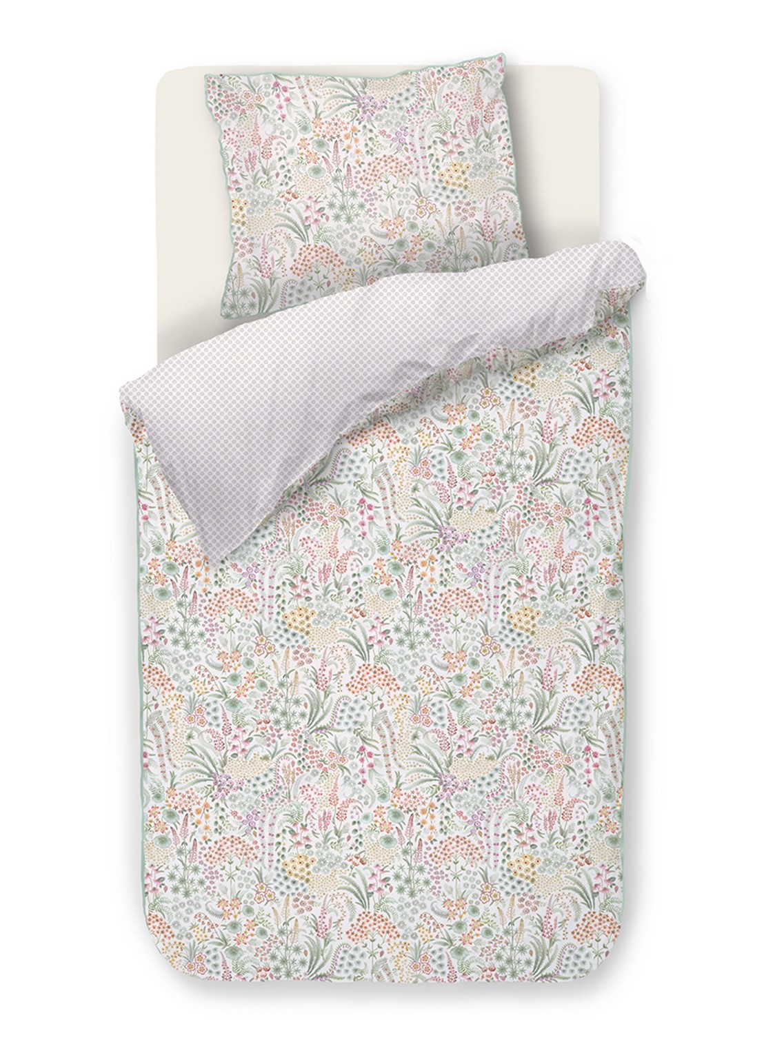 Pip Studio Lodi Garden dekbedovertrekset - inclusief kussenslopen - voorkant 6 gebroken wit