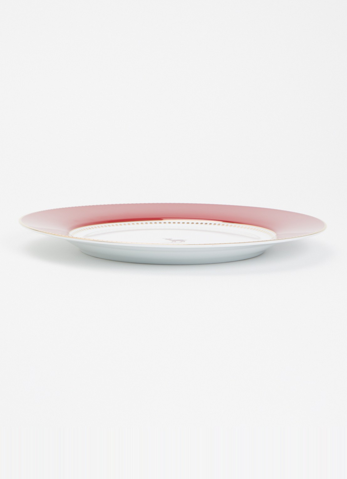Pip Studio Love Birds dinerbord 26,5 cm - voorkant 5 donkerrood