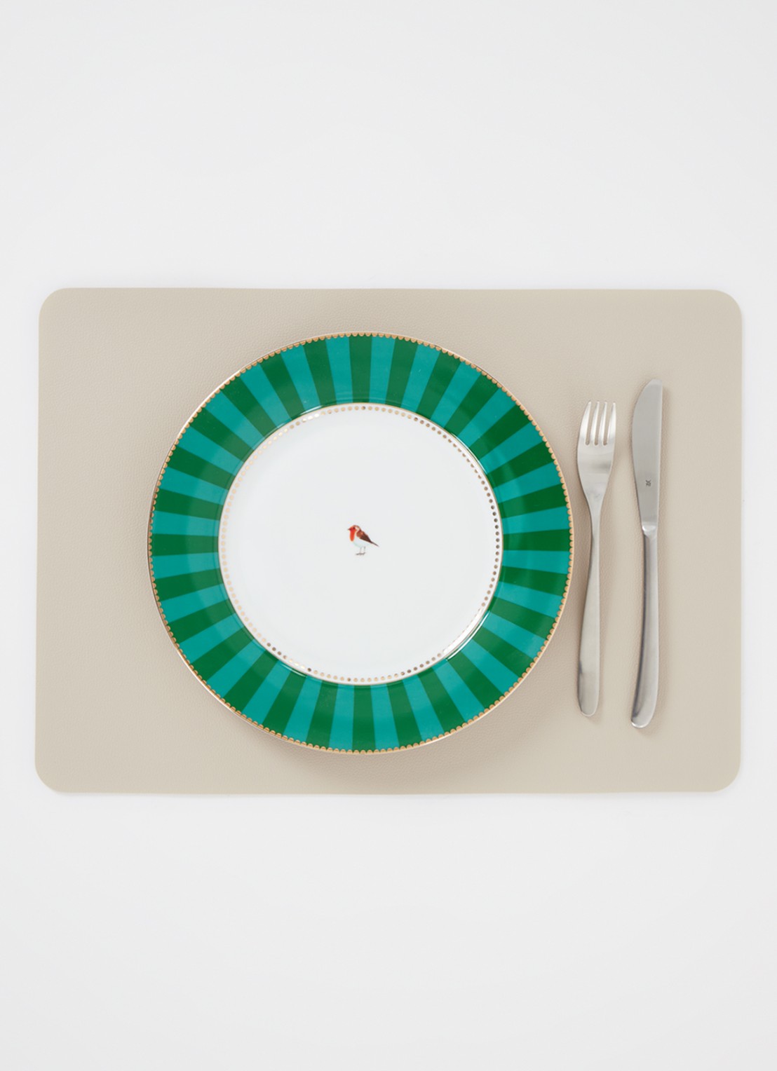 Pip Studio Love Birds dinerbord 26,5 cm - detail 2 donkergroen