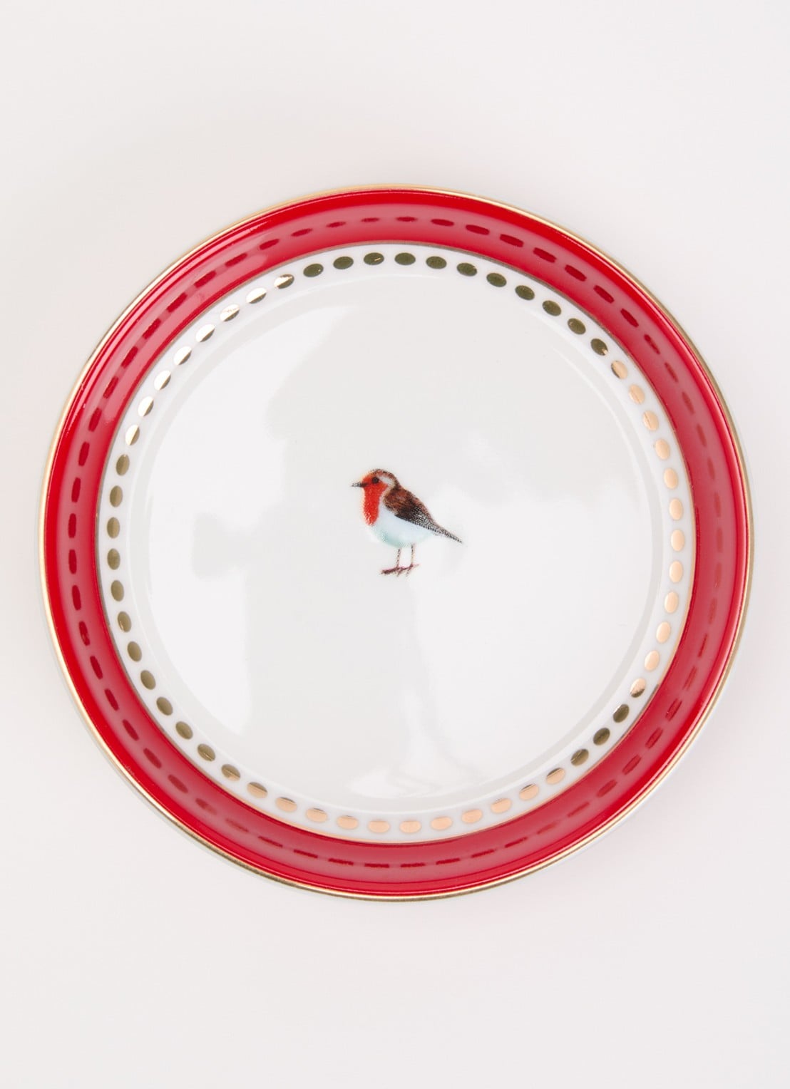 Pip Studio Love Birds theetip 9 cm - voorkant 2 rood