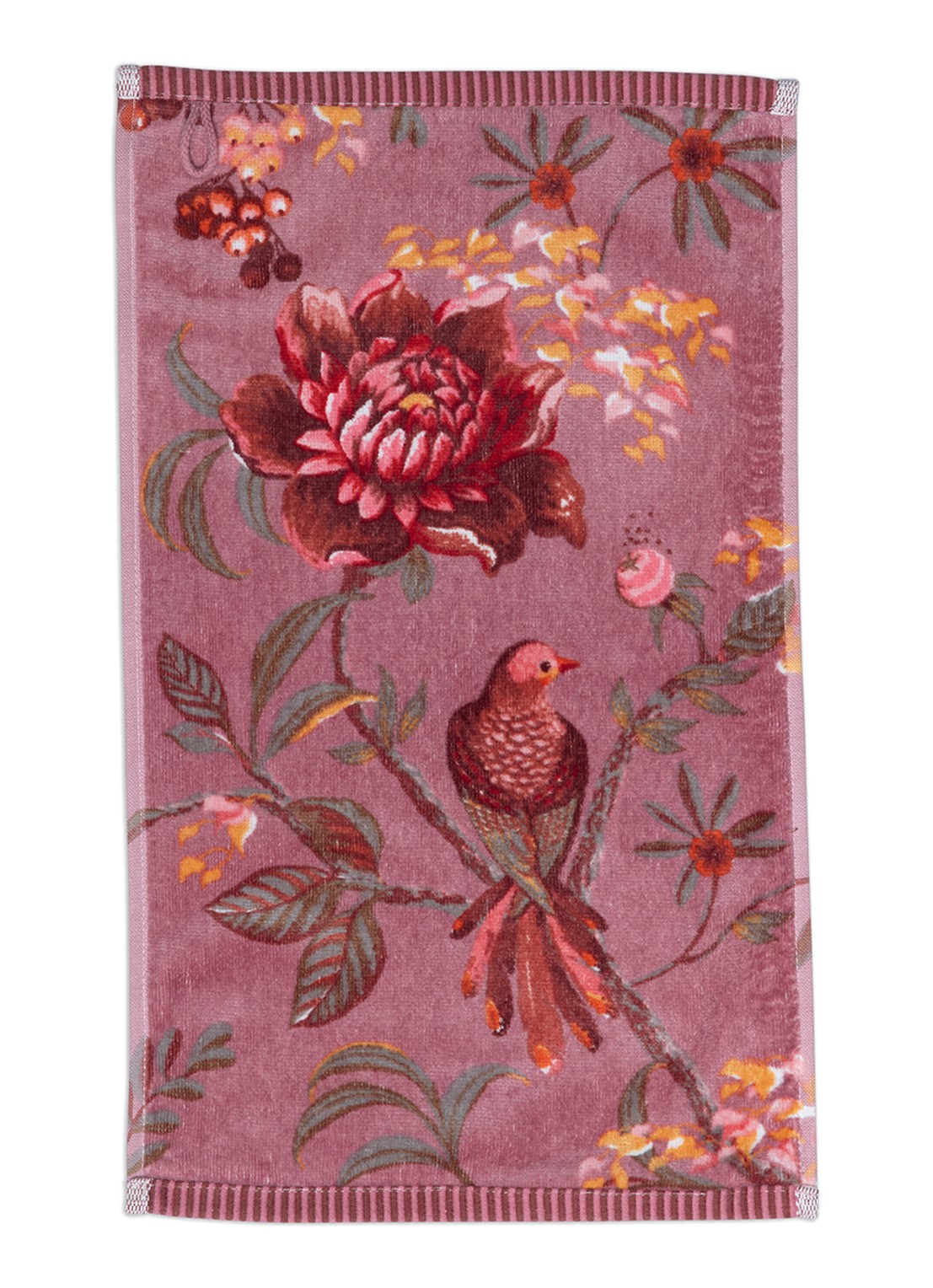 Pip Studio Mauve badhanddoek 30 x 50 cm - voorkant 3 paars