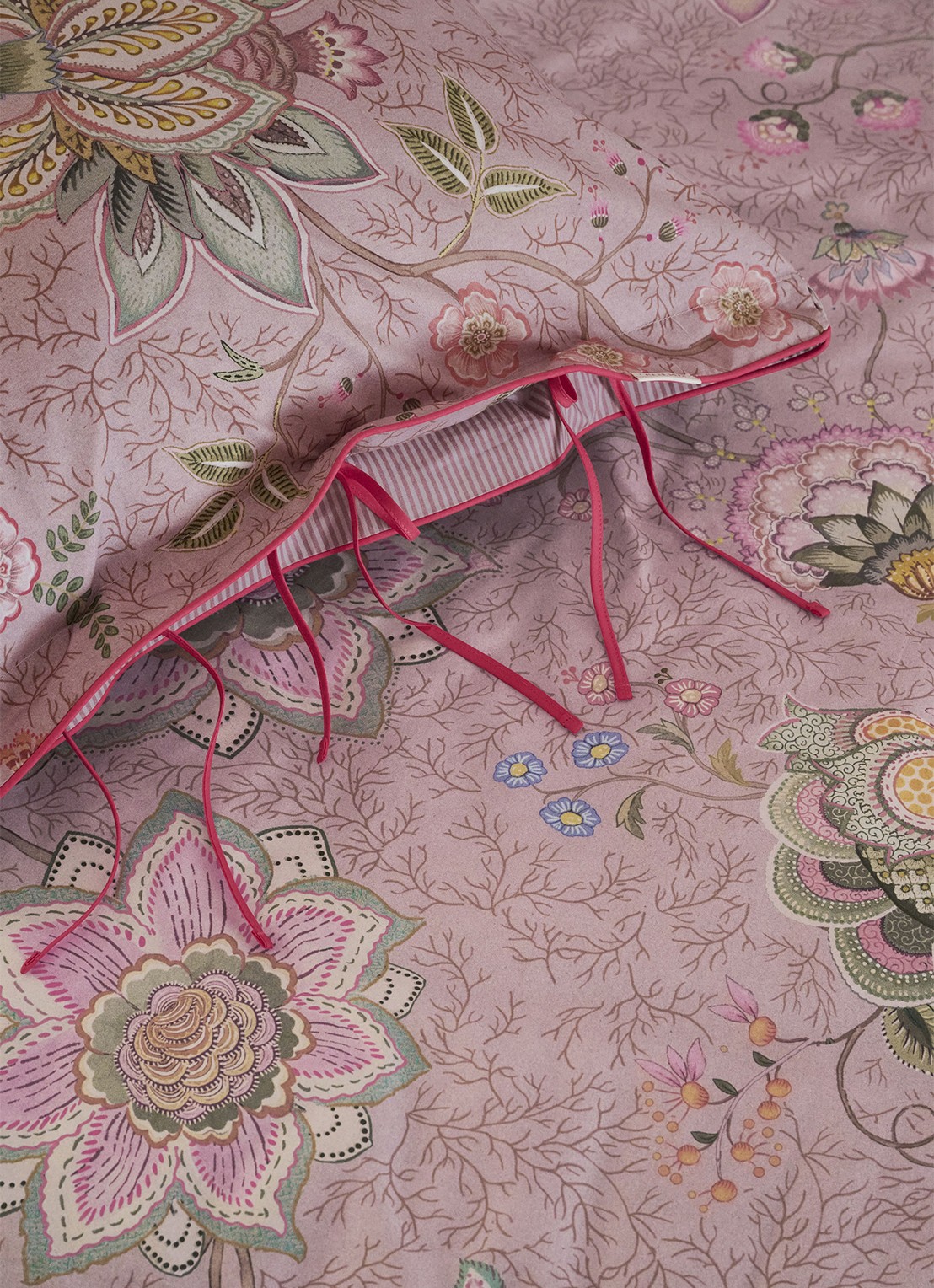 Pip Studio Mumbai Morning dekbedovertrekset - inclusief kussenslopen - detail 5 roze