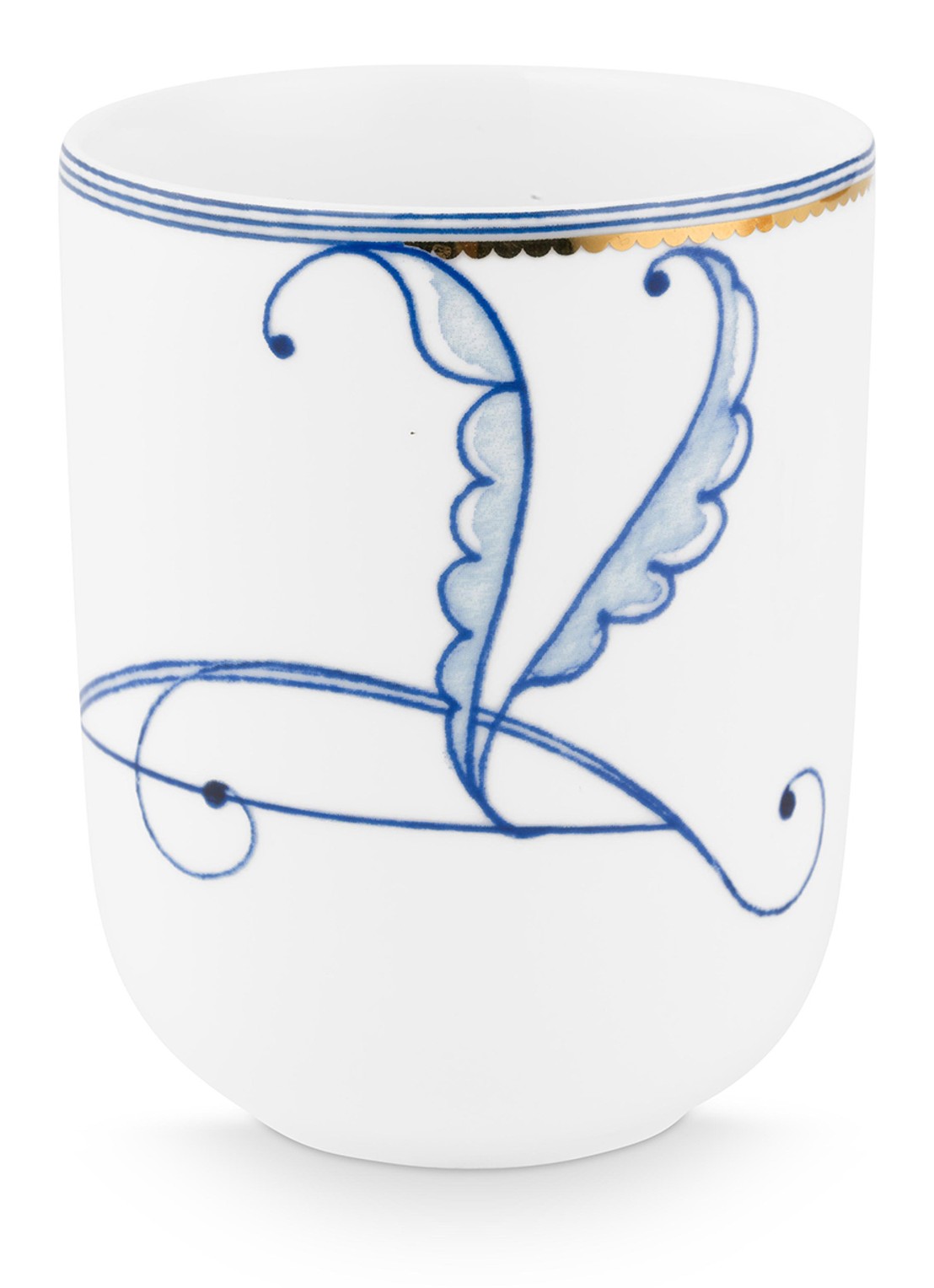 Pip Studio Pip & The Blue Bird mok 40 cl - voorkant 3 wit
