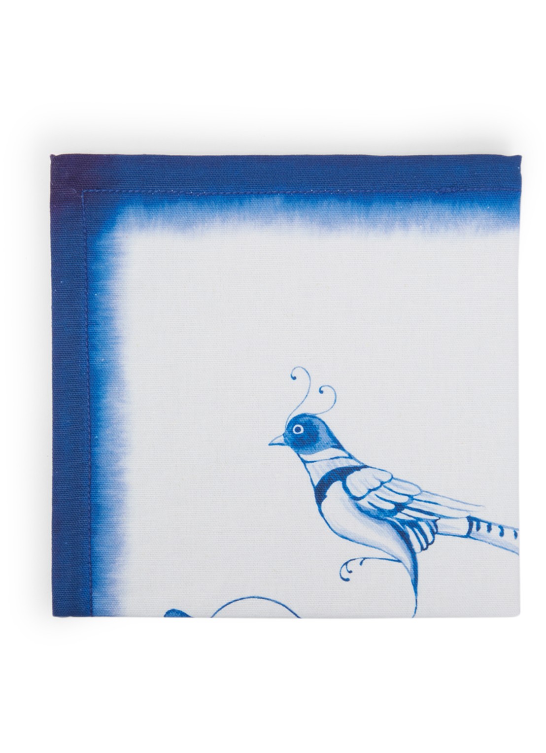 Pip Studio Pip & The Blue Bird servetten 40 x 40 cm set van 2 - voorkant blauw