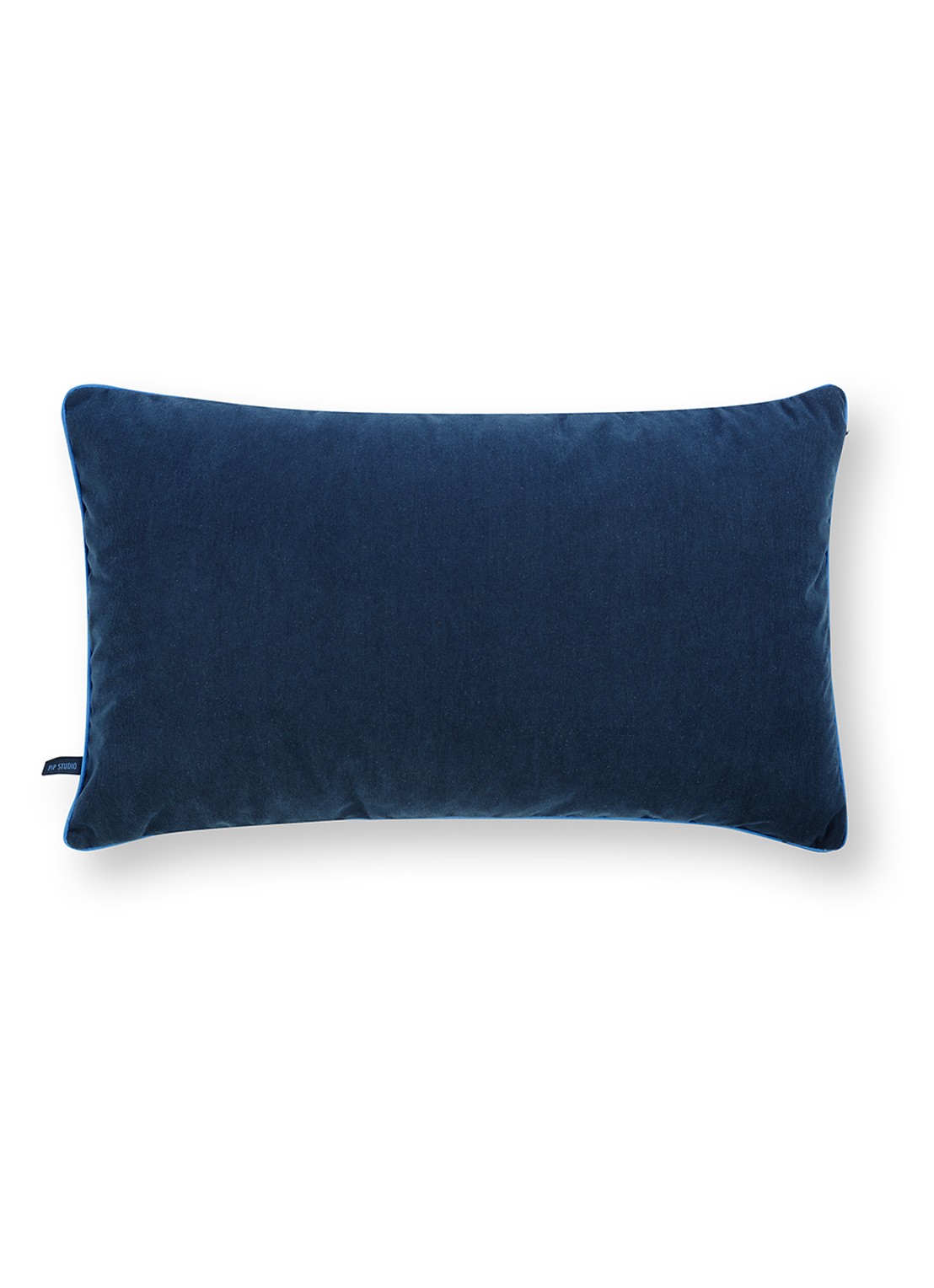 Pip Studio Rosa Rani sierkussen 65 x 39 cm - achterkant blauw