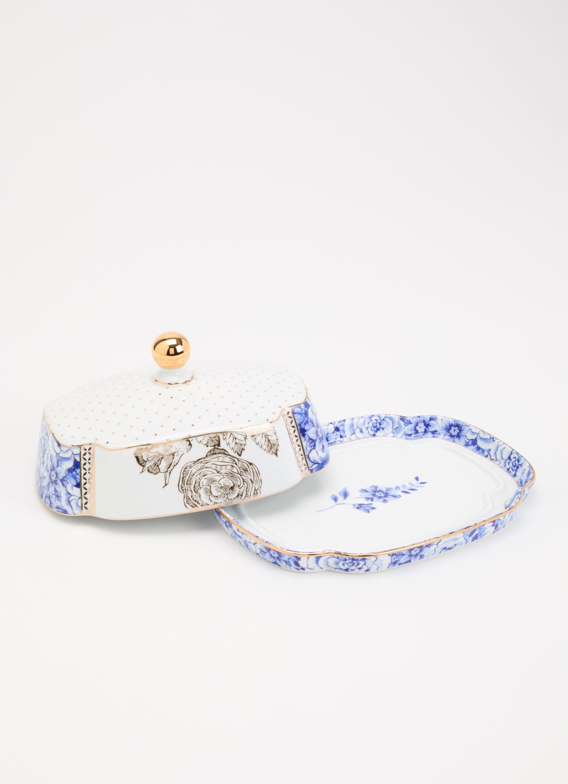 Pip Studio Royal botervloot 19 cm - voorkant 2 wit