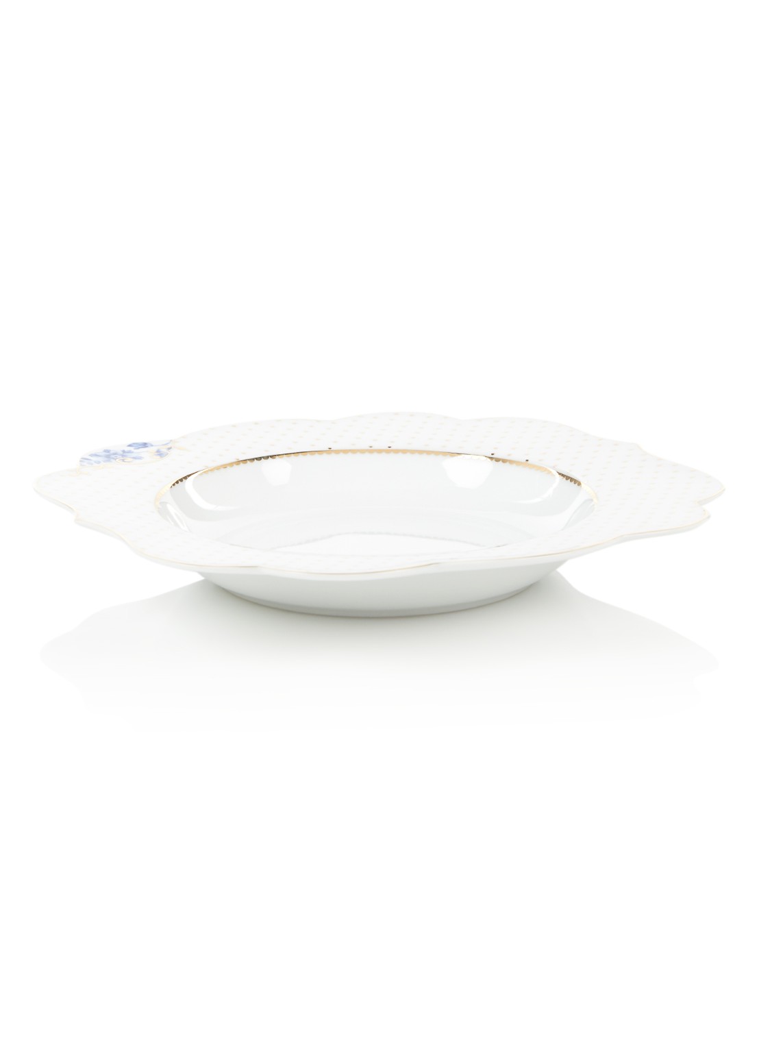 Pip Studio Royal diep bord 23,5 cm - detail 3 wit