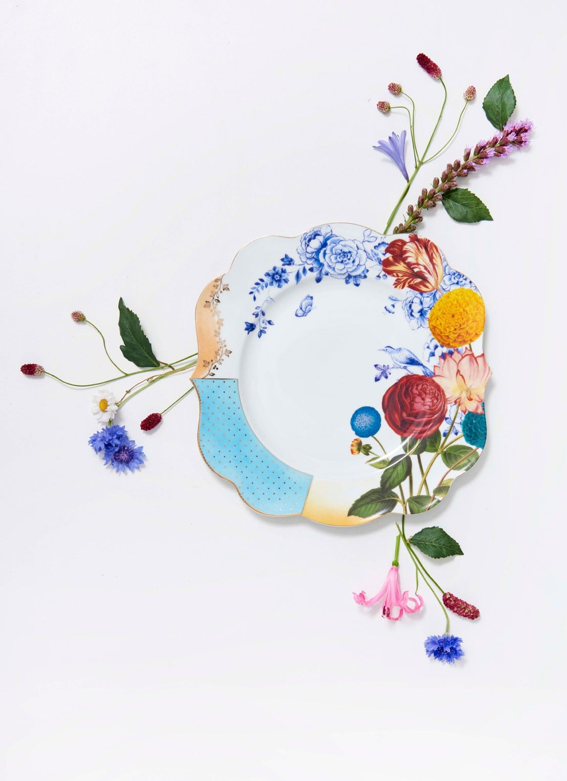 Pip Studio Royal dinerbord 28 cm - voorkant 4 multicolor