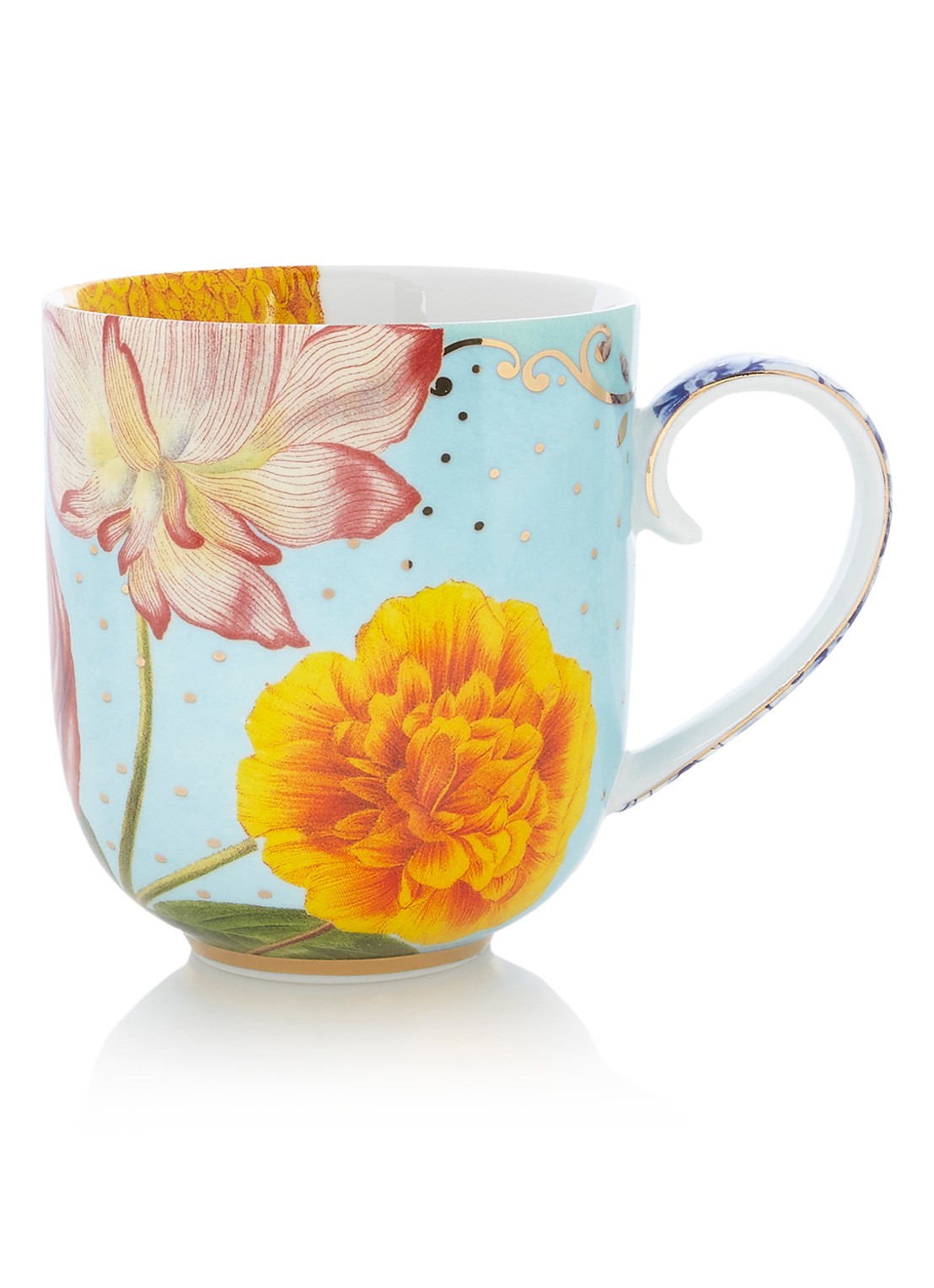Pip Studio Royal Flowers kopje 33 cl - voorkant 3 multicolor