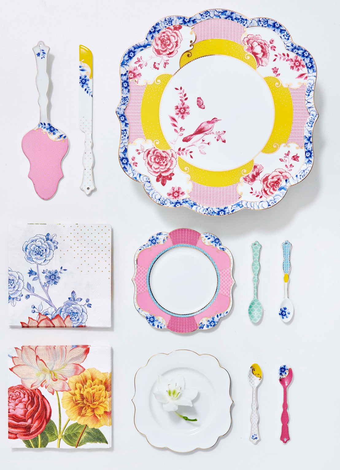 Pip Studio Royal gebaksbordje 17 cm - voorkant 2 roze
