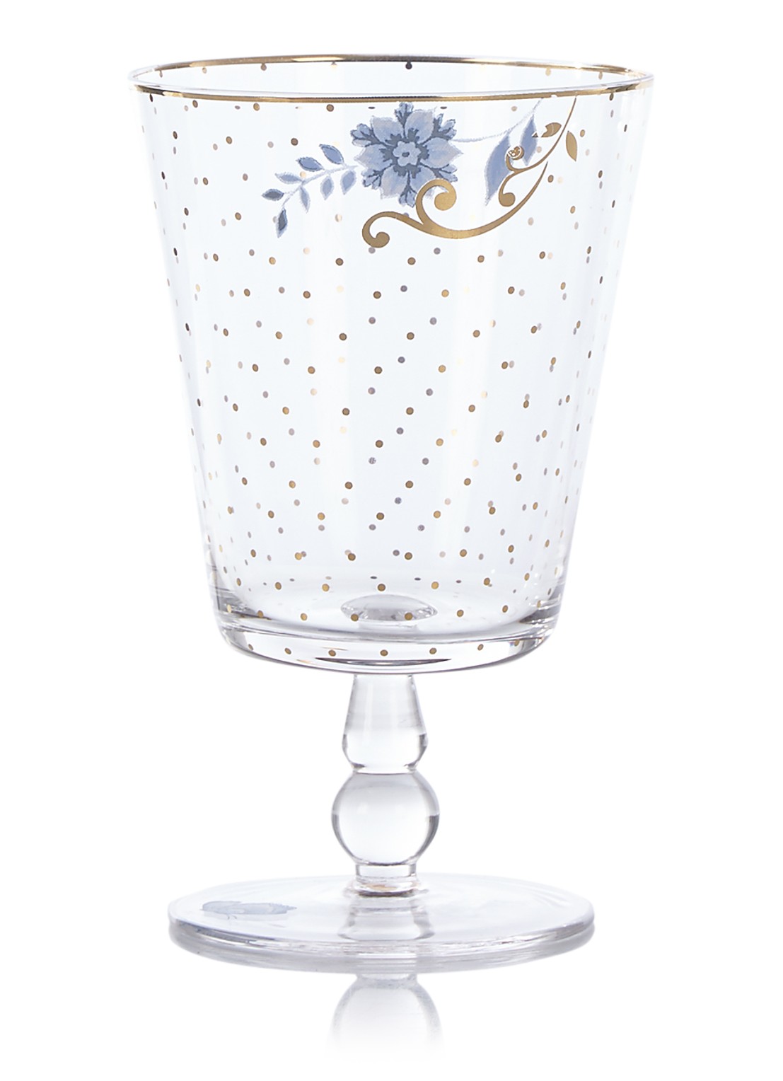 Pip Studio Royal Golden Dots glas 36 cl - voorkant goud