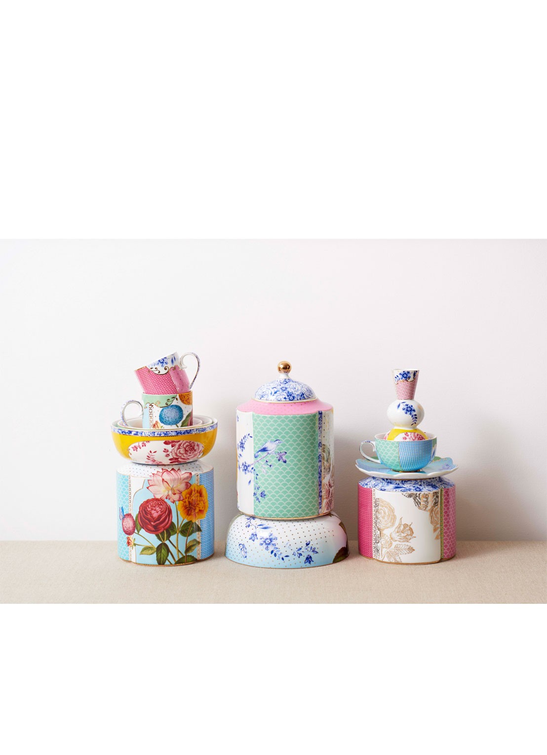 Pip Studio Royal kom 17 cm - voorkant 5 multicolor
