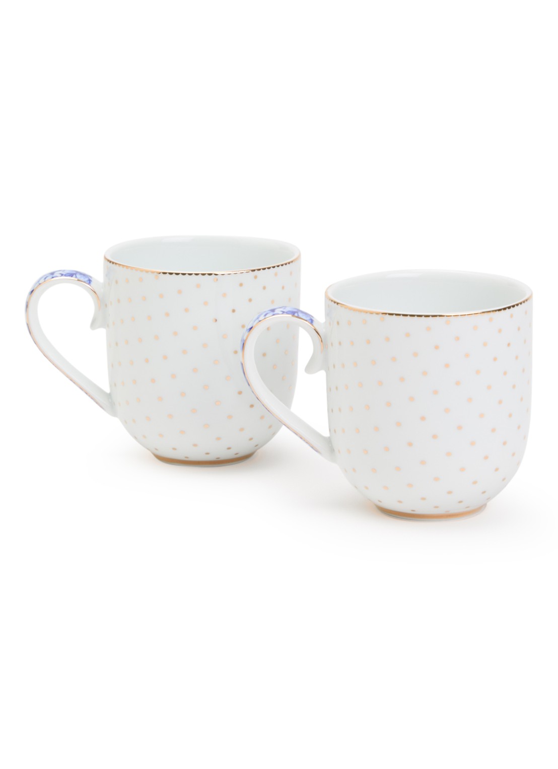 Pip Studio Royal kopje 26 cl set van 2 - voorkant wit