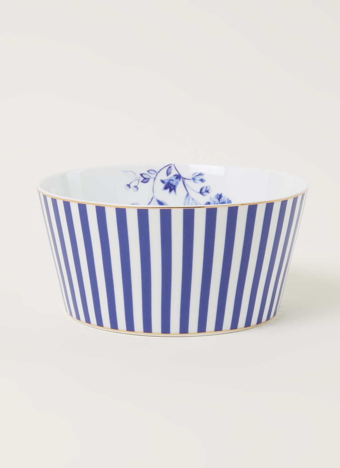 Pip Studio Royal Stripes kom 12 cm - voorkant 3 royalblauw