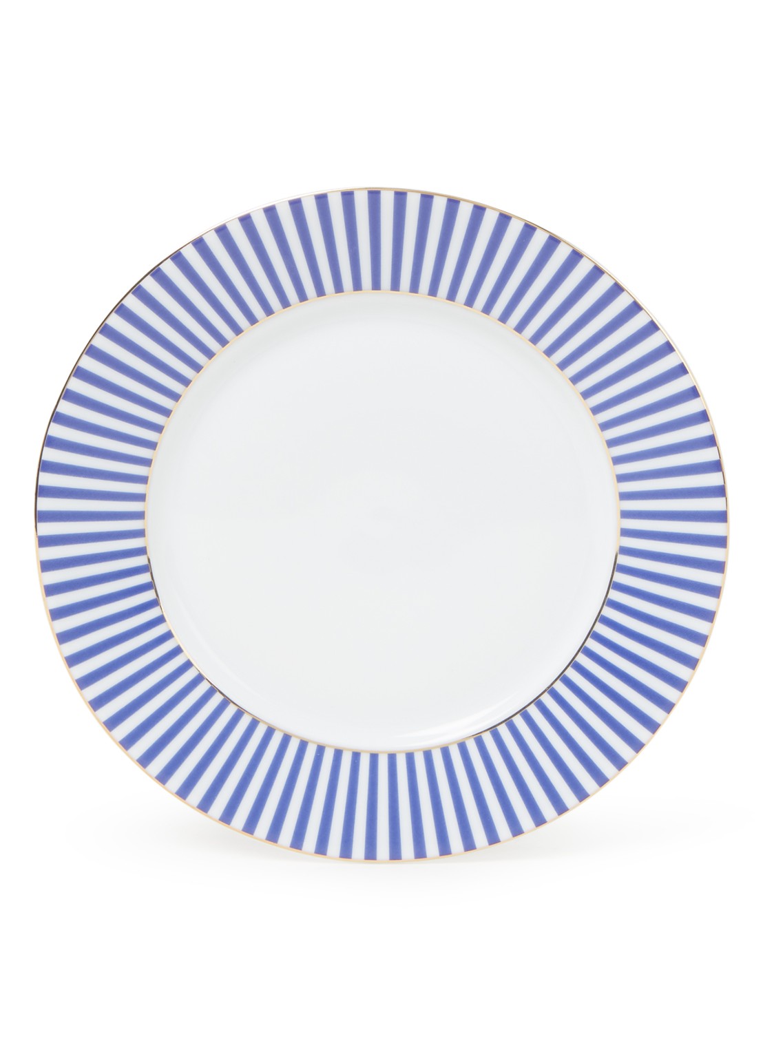 Pip Studio Royal Stripes ontbijtbord 17 cm - voorkant royalblauw