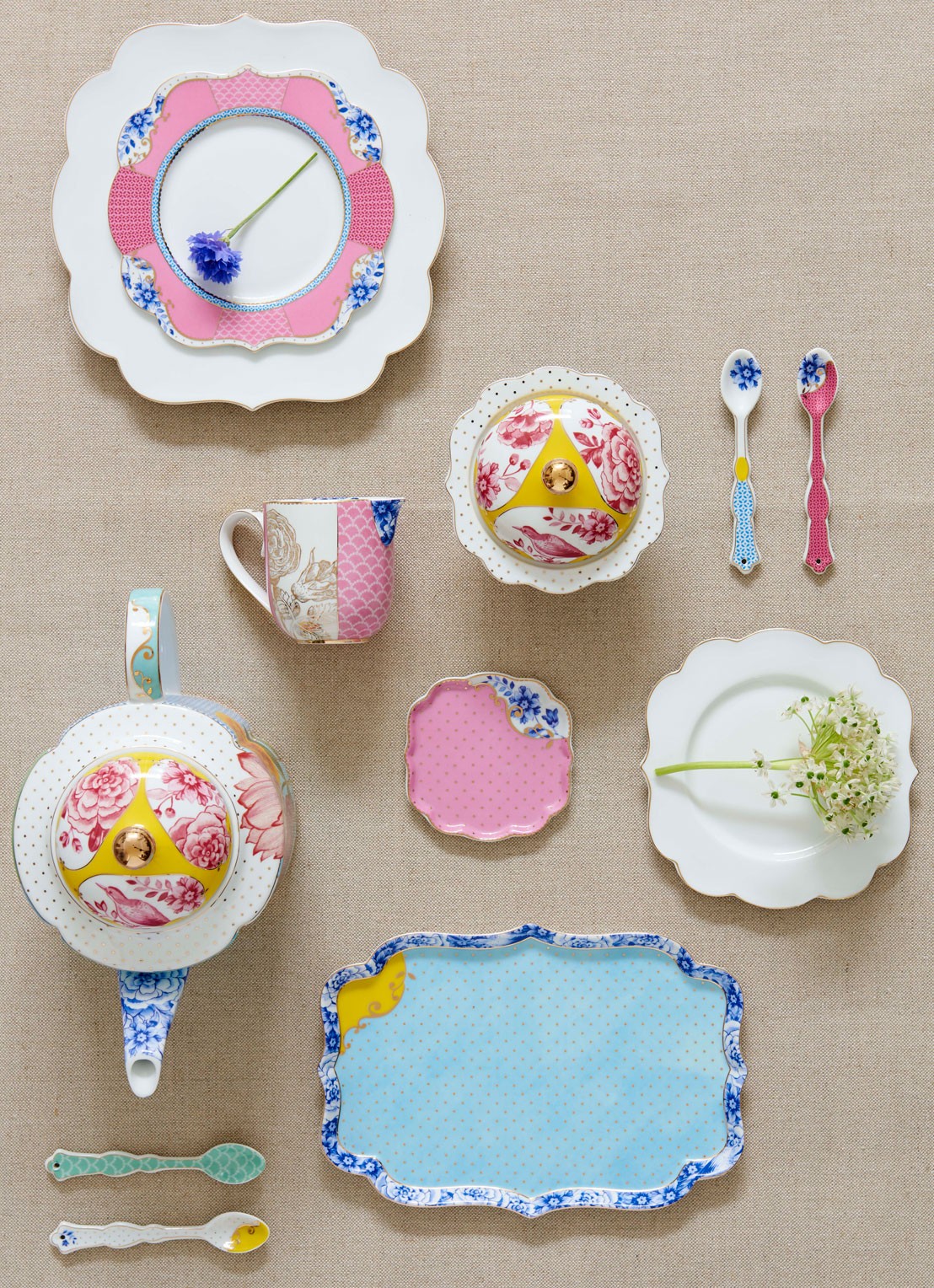 Pip Studio Royal suikerpot - voorkant 2 multicolor