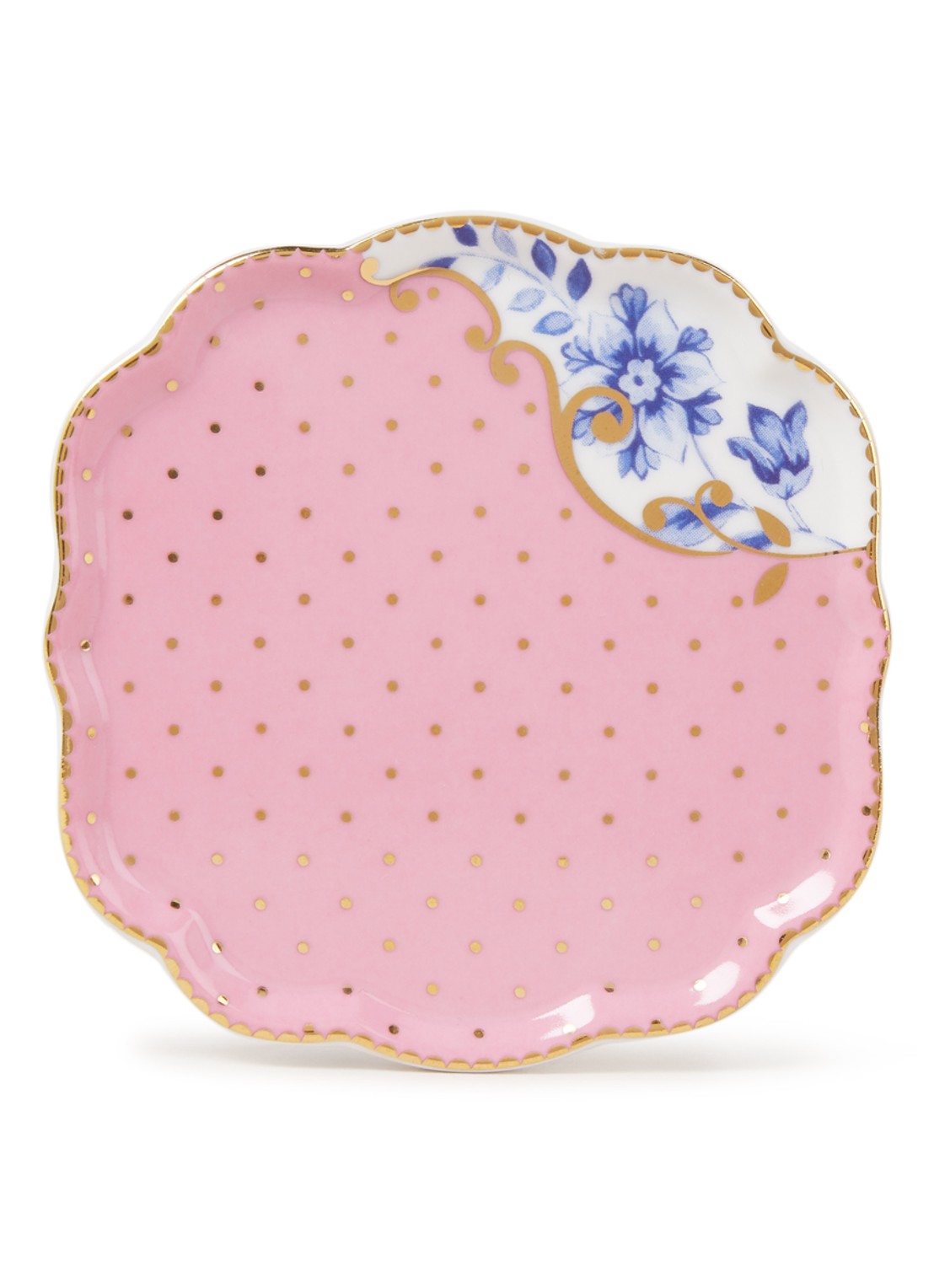 Pip Studio Royal theetipje 10 cm - voorkant roze