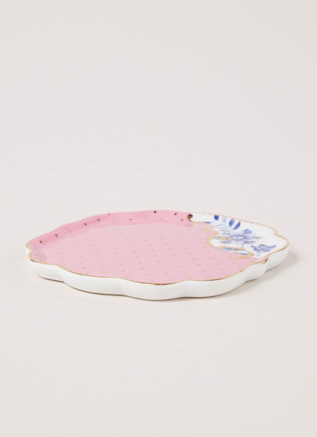 Pip Studio Royal theetipje 10 cm - voorkant 2 roze