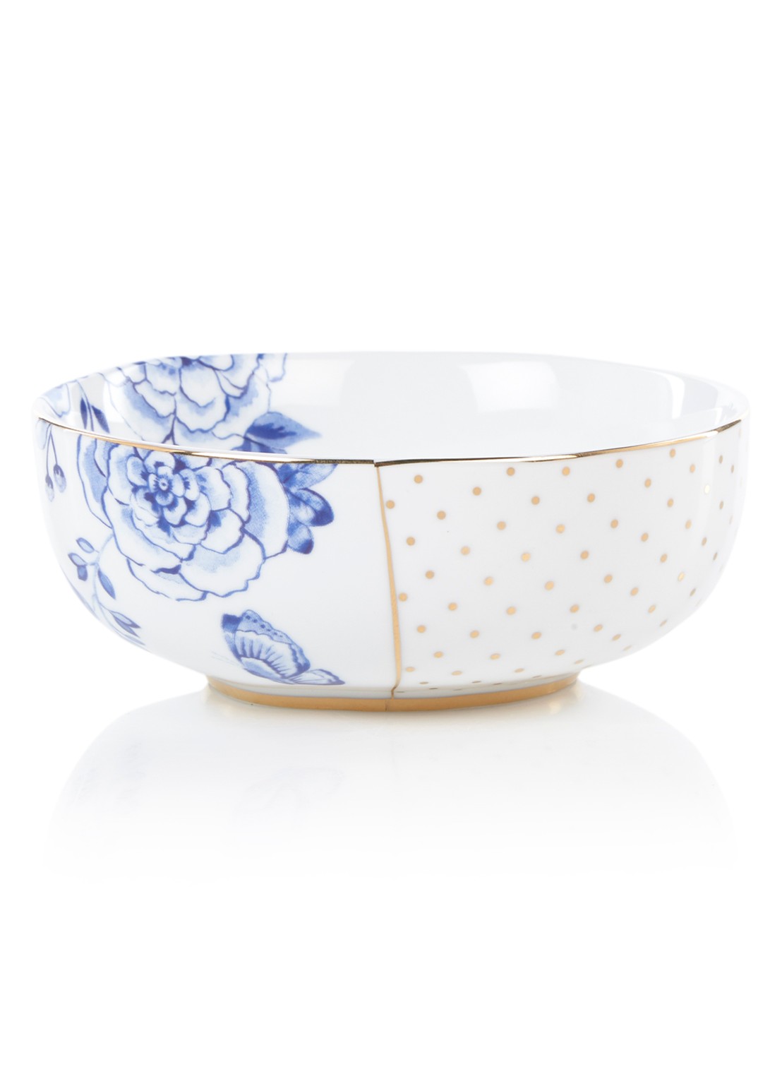 Pip Studio Royal White kom 12,5 cm - voorkant wit