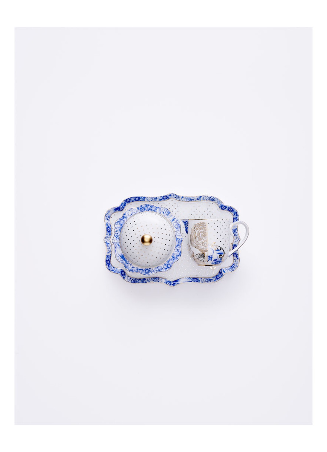 Pip Studio Royal White kopje en schotel 22,5 cl - detail 4 wit