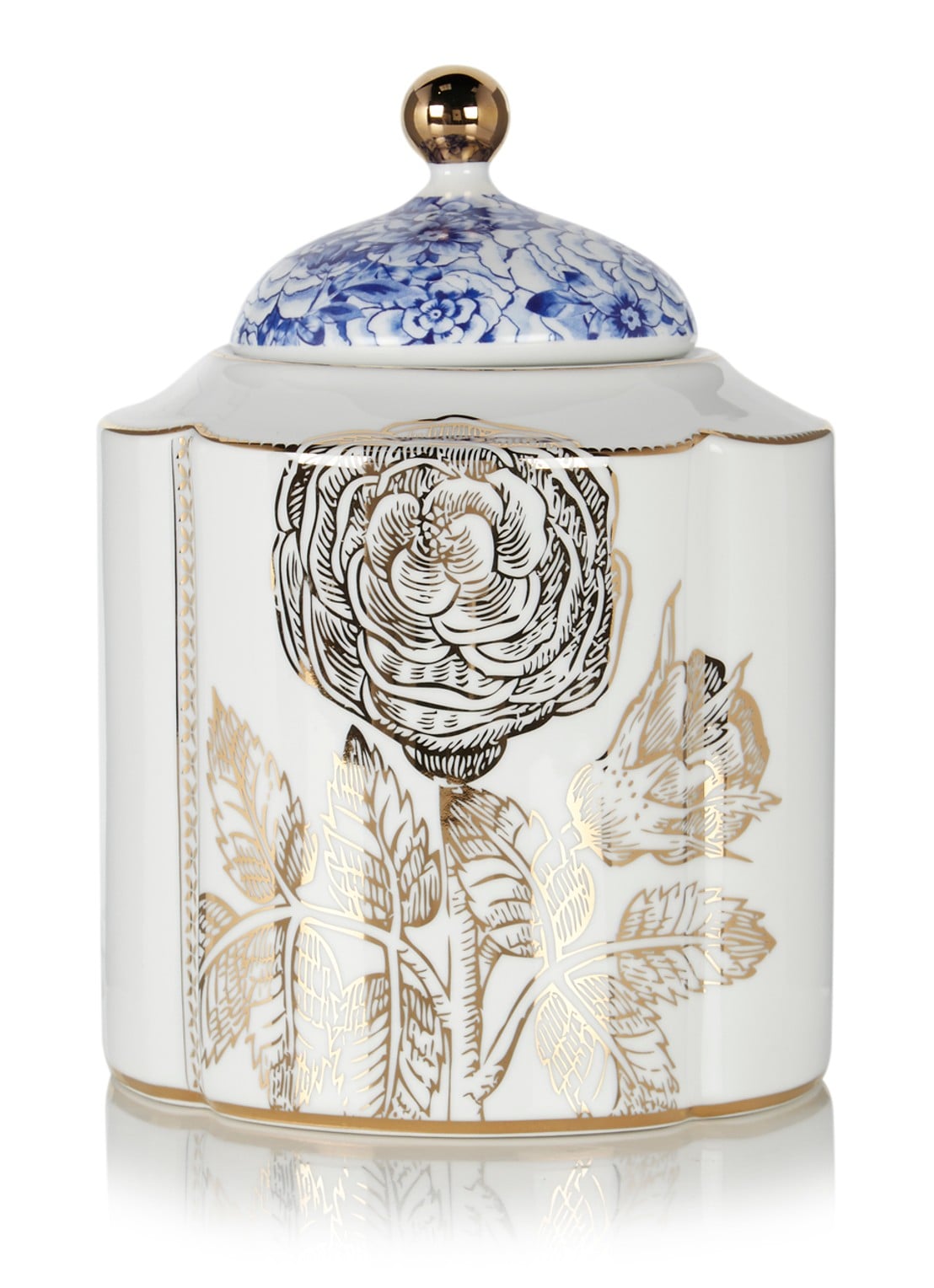 Pip Studio Royal White Medium voorraadpot  - voorkant 3 wit