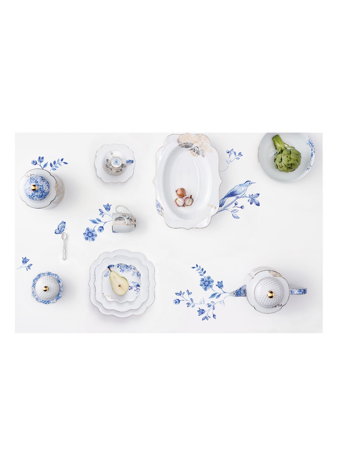 Pip Studio Royal White Medium voorraadpot  - voorkant 4 wit