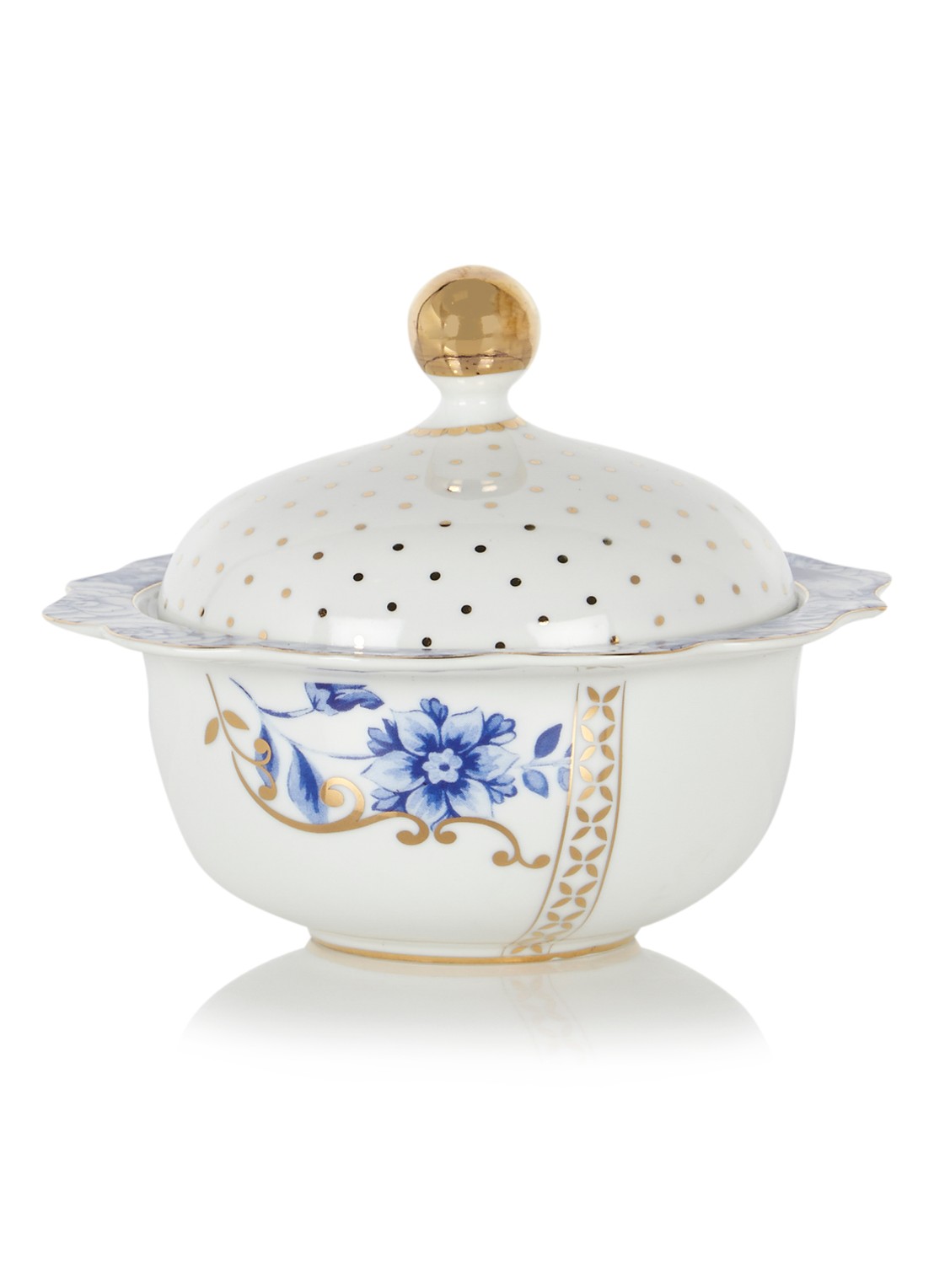 Pip Studio Royal White suikerpot - voorkant wit