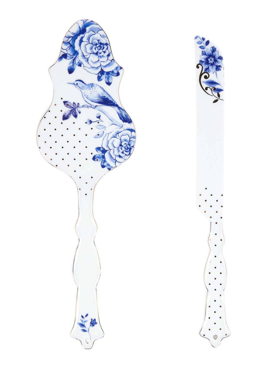 Pip Studio Royal White taartbestek 2-delig - voorkant 4 wit