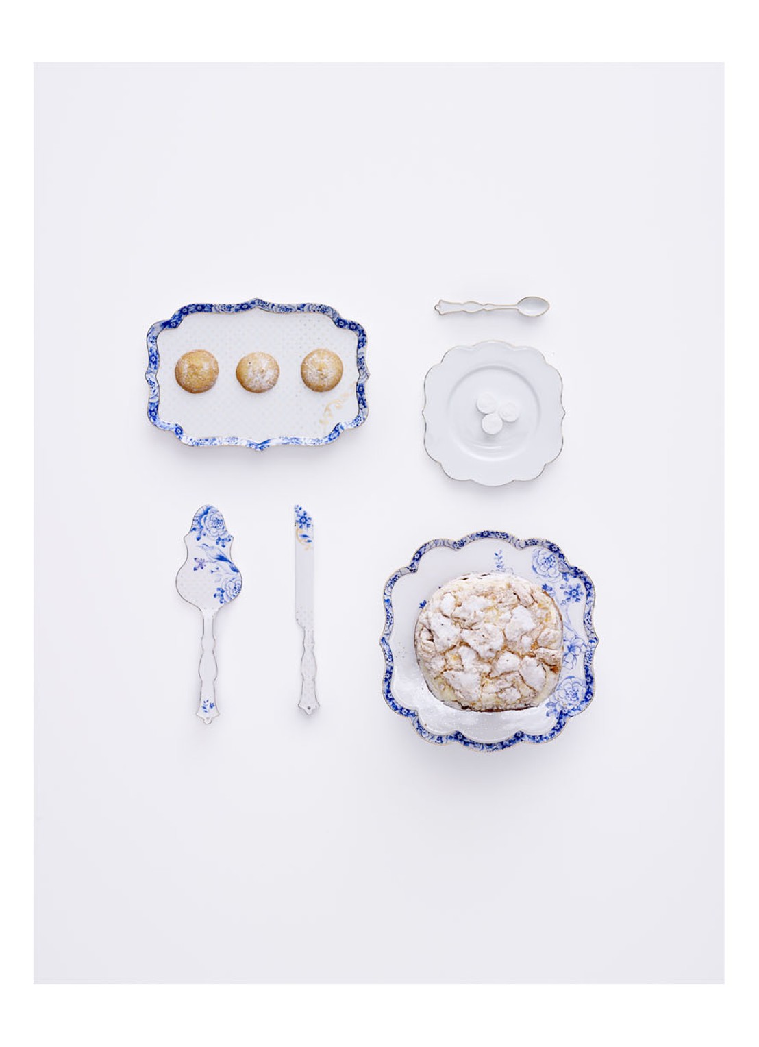 Pip Studio Royal White taartbestek 2-delig - voorkant 5 wit