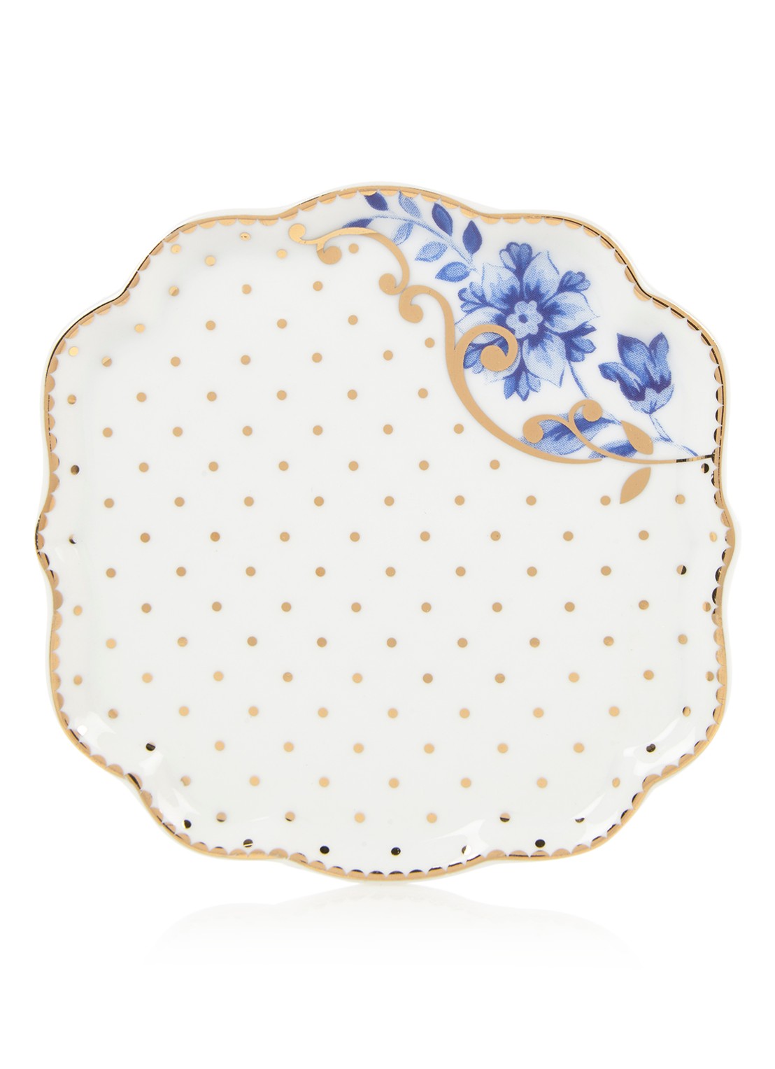 Pip Studio Royal White theetipje 10 cm - voorkant 3 wit