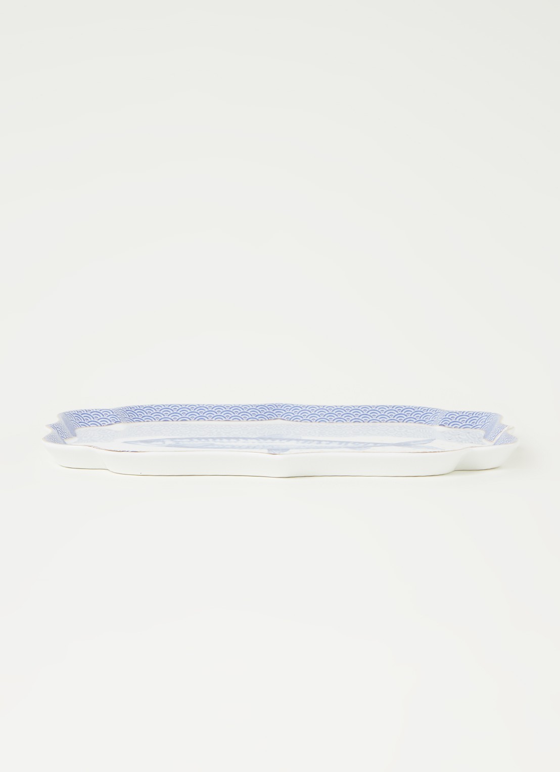 Pip Studio Royal Yerseke serveerschaal 26 x 18 cm - voorkant 2 royalblauw