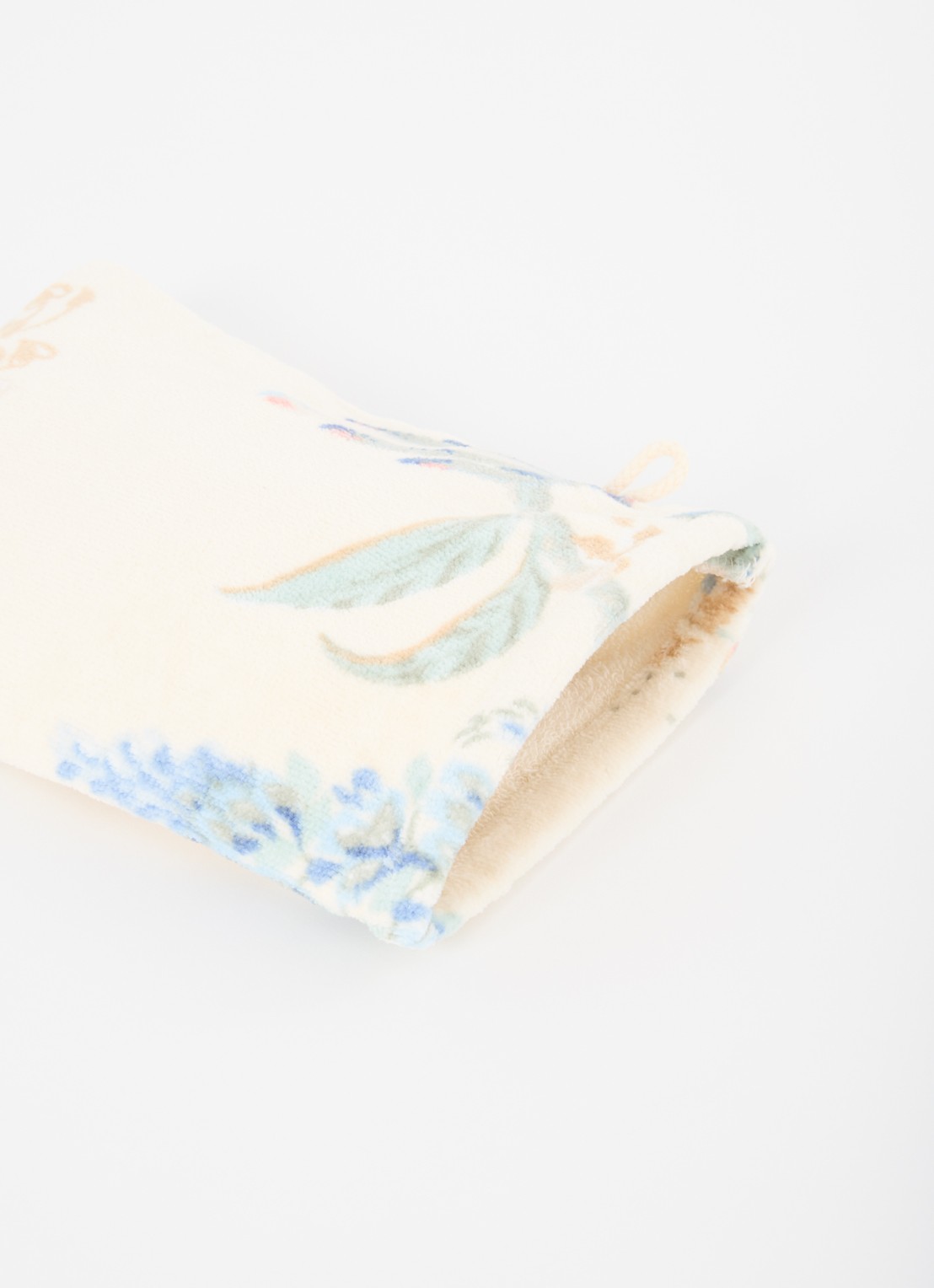 Pip Studio Secret Garden washand van terry katoen - 400 gr/m2 -16 x 22 cm - detail gebroken wit